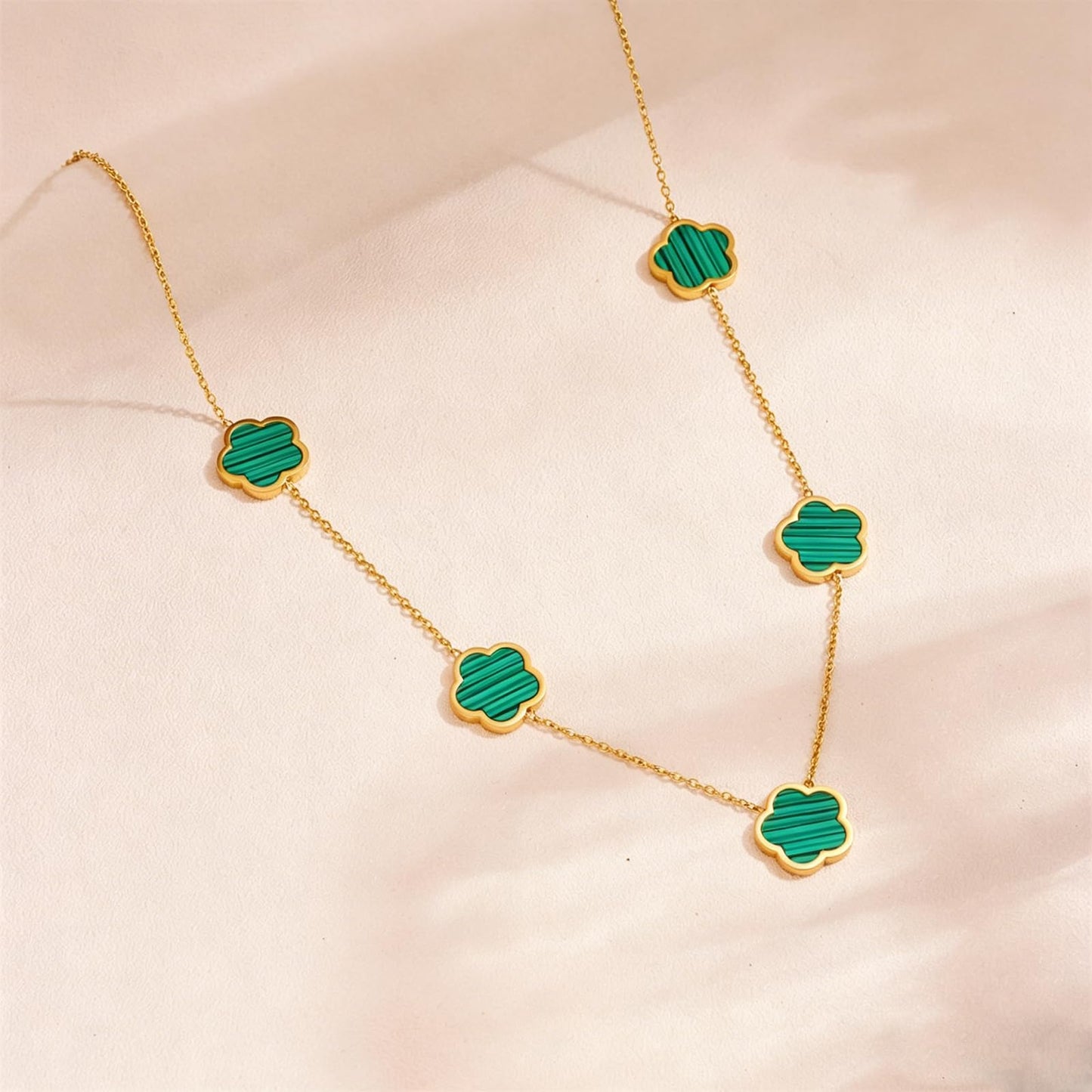 Classic Floral Jewelry Set for Women, Necklace and Bracelet Set, Necklace and Earring Set, Trendy Fashion Accessories