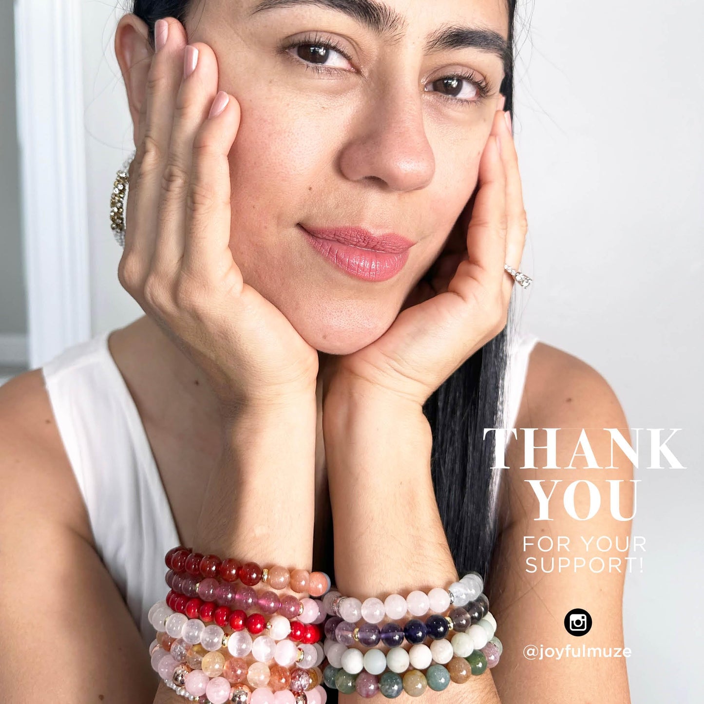Joyfulmuze Natural Red Orange Coral and White Freshwater Pearl, Stretch Stacking Bracelets, Costal Summer Jewelry, Handmade Gift for Women and Men, Fit 6.5-7 inch Wrist (Coral-Pearl)