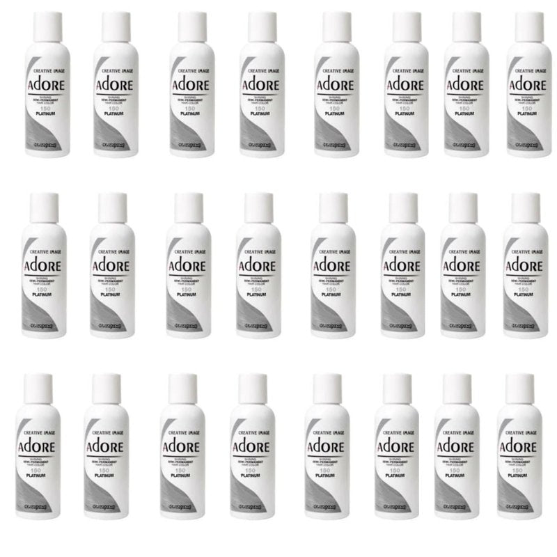 Adore Semi Permanent Hair Color - Vegan and Cruelty-Free Hair Dye - 4 Fl Oz - 155 Titanium (Pack of 1)