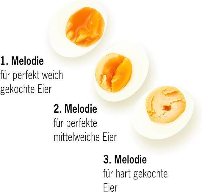 Rock 'n' Roll BeepEgg β Egg Timer for Boiling Eggs β Musical Egg Cooker for Soft, Medium, Hard Boiled Eggs β Food Safe β Singing Floating Egg Timer β Egg Cooker for 3 Levels of Doneness - Brainstream