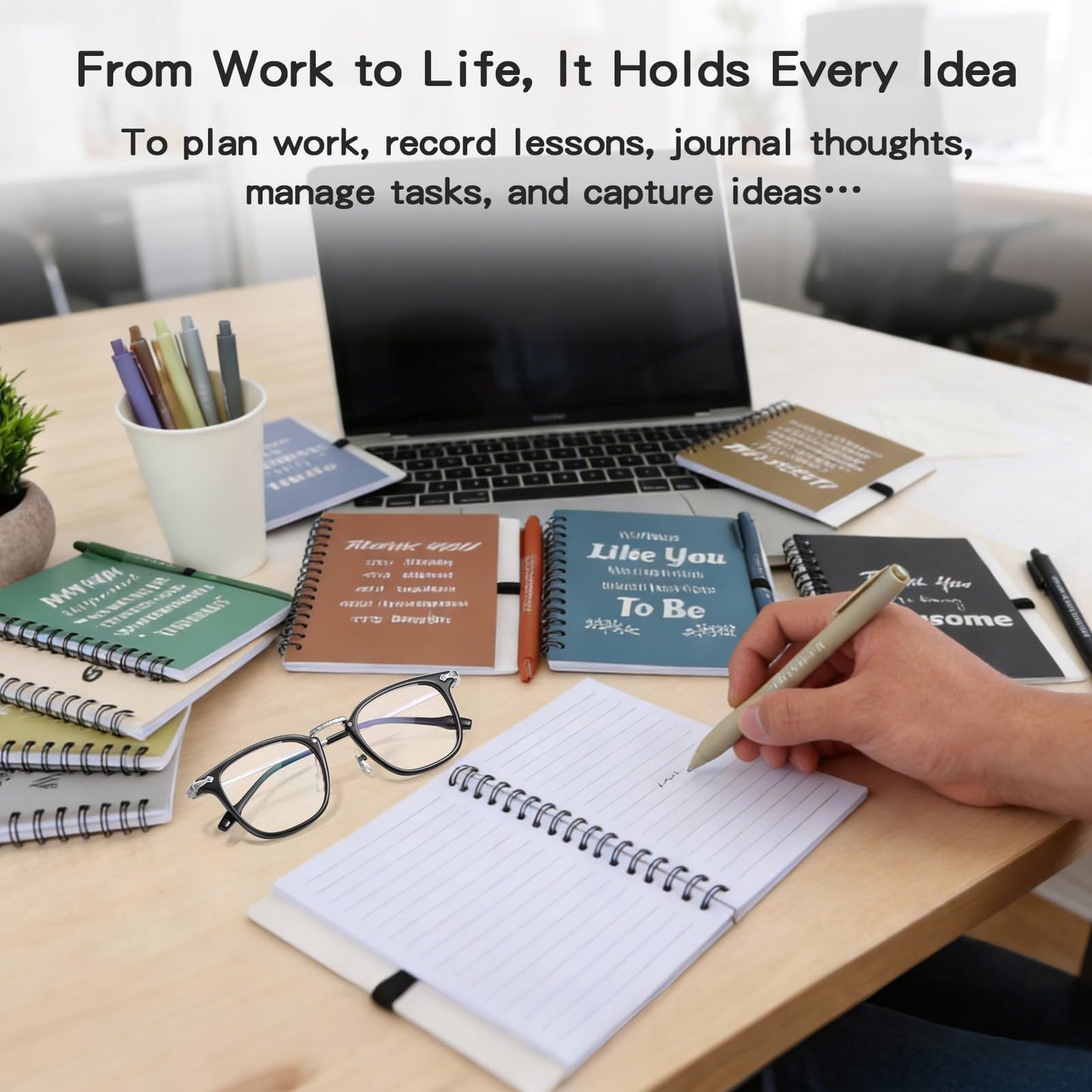 10 Sets/20 Pcs Employee Appreciation Gifts Bulk – Inspirational Notebooks with Motivational Pens, Small Notepads for Coworkers, Office Staff, Team, Volunteer, Nurse, Teachers, Housekeeping (Boho)