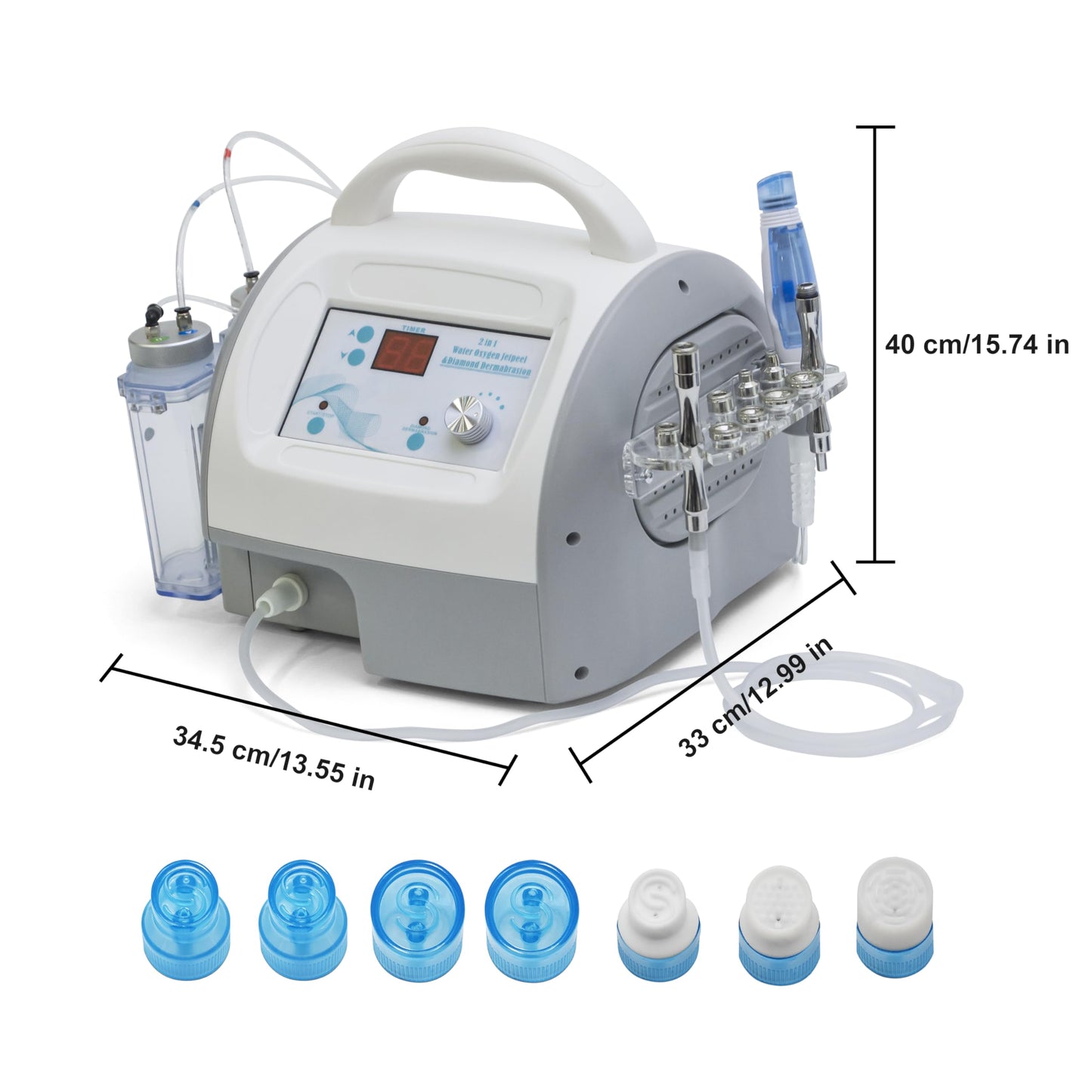 Elitzia 2 in 1 Diamond Microdermabrasion Machine Skin Peeling Beauty Machine Water Peel System Skin Cleansing ETWD006