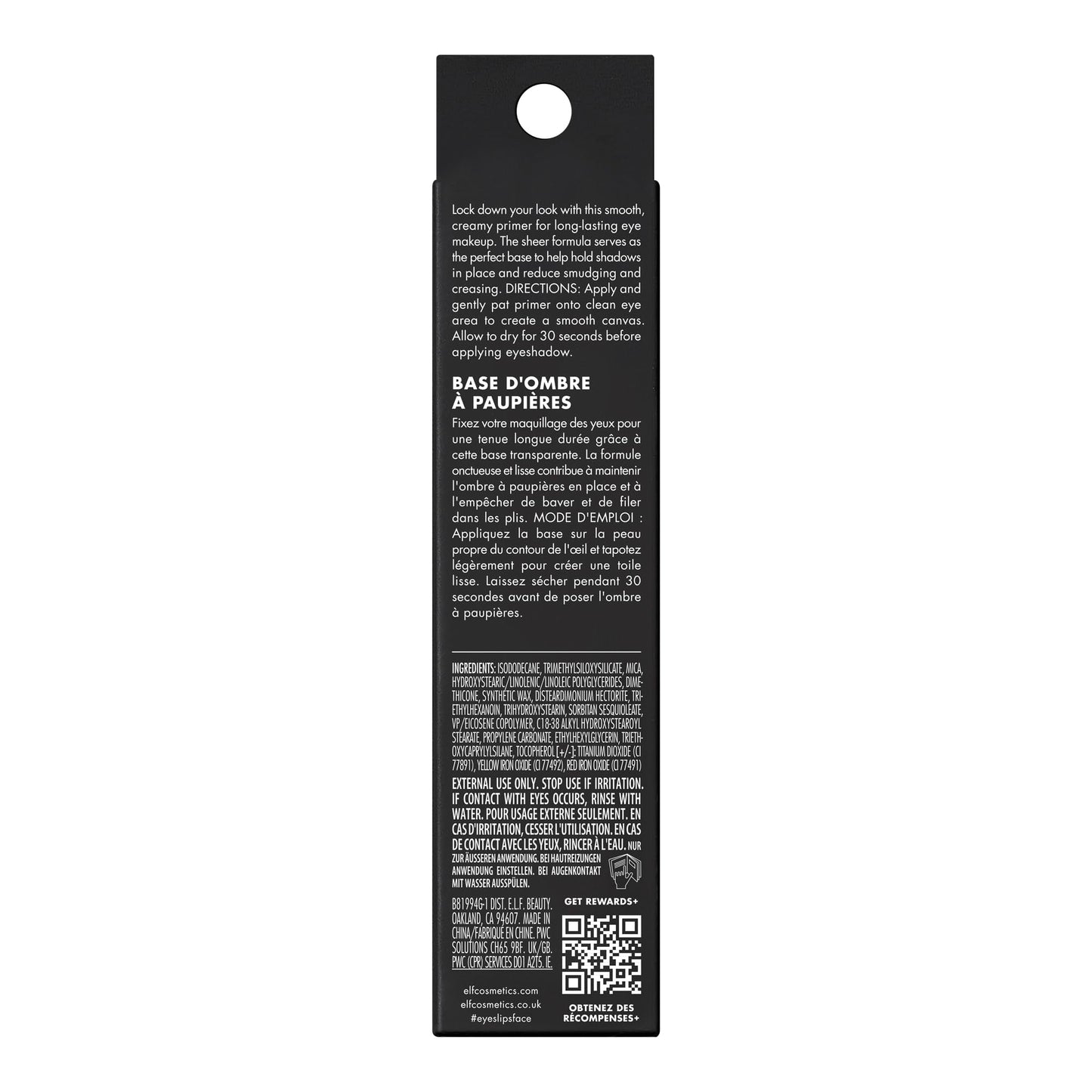 e.l.f. Lock It Down Eyeshadow Primer,Smooth Creamy Eye Makeup Primer For Long-Lasting Eyeshadow,Intensifies Color,Helps Prevent Creasing,Vegan & Cruelty-Free,(Pack of 2)