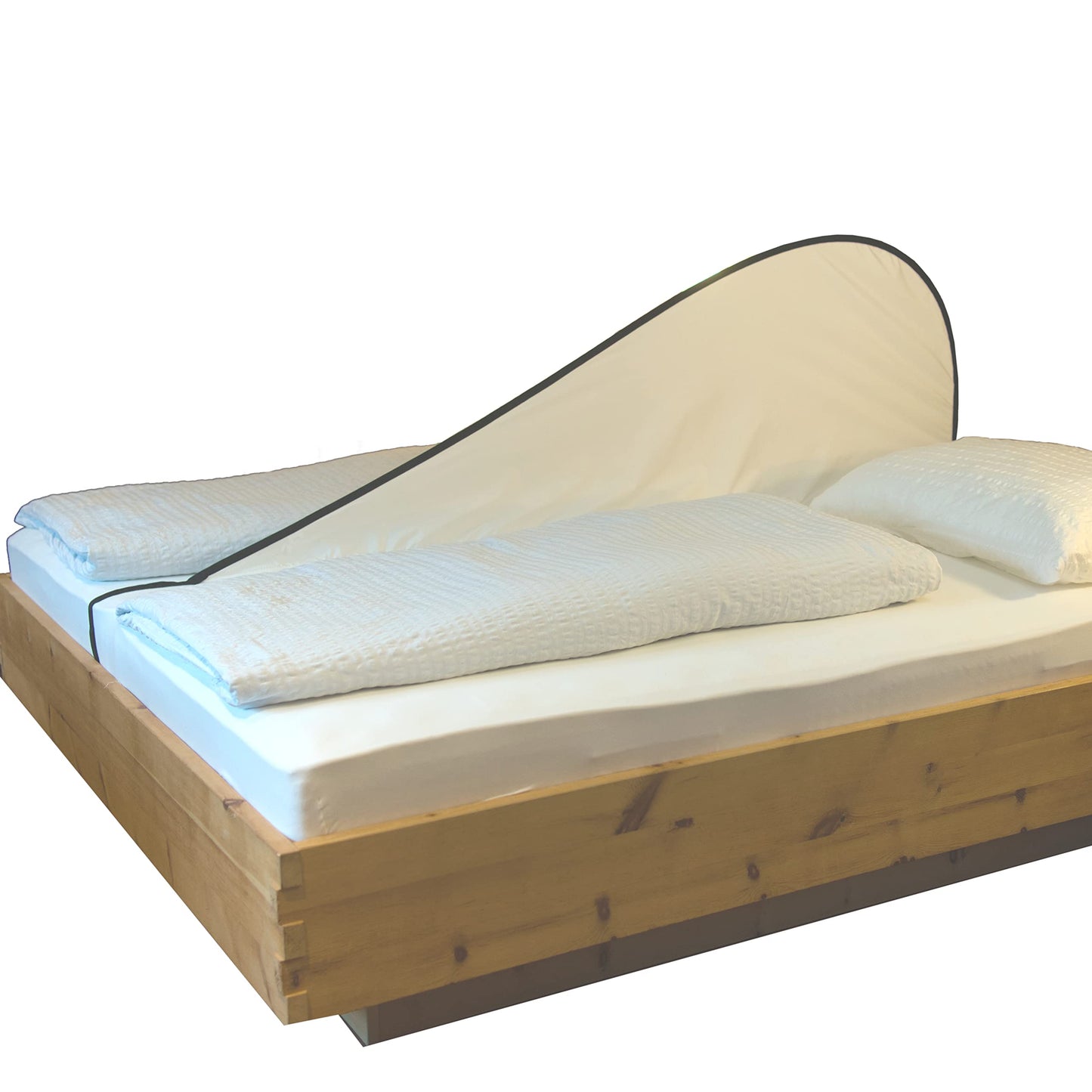 komovo Trennsystem Doppelbett CLIWO â Trennwand, Sichtschutz für Jede Art von Betten â einfache Montage â Bettzubehör - Reiseequipment â Schlafhygiene - Innovation und Qualität Made in Südtirol