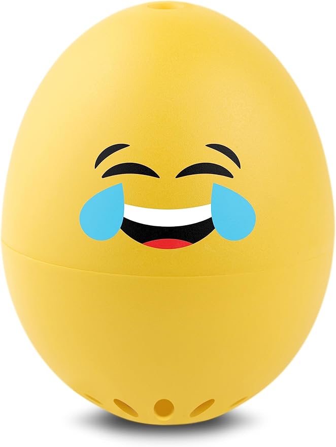 LOL BeepEgg β Egg Timer for Boiling Eggs β Musical Egg Cooker for Soft, Medium, Hard Boiled Eggs β Food Safe β Singing Floating Egg Timer β Egg Cooker for 3 Levels of Doneness β Brainstream