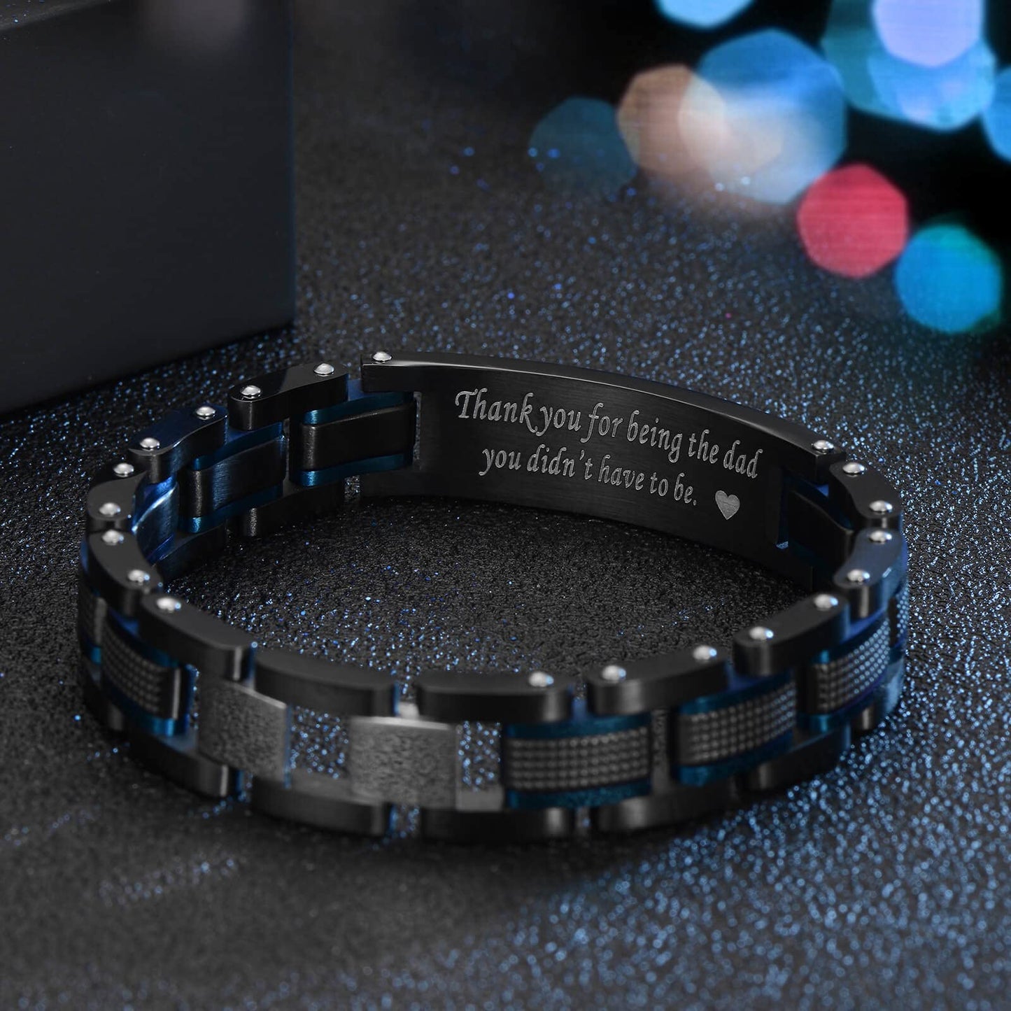 Zillaly Men's Bracelet Two-Color Diamond Hip-hop Jewelry Gift Birthday Jewelry Gift Husband Boyfriend