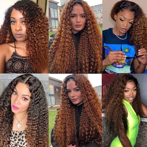26 28 30 Inch Ombre Water Wave Bundles 1B30 Bundles Human Hair Weave 8A Peruvian Virgin Remy Hair 3 Bundles Ombre 2 Tone Black and Brown Water Wave Bundles Human Hair 100g/Pc