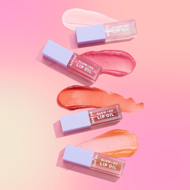 Naked Sundays SPF50 Glow & Go Lip Oil, 4.5ml – Hydrating Lightweight Lip Gloss with High Sun Protection, Non-Sticky, Vegan, Glossy & Softening Lip Care