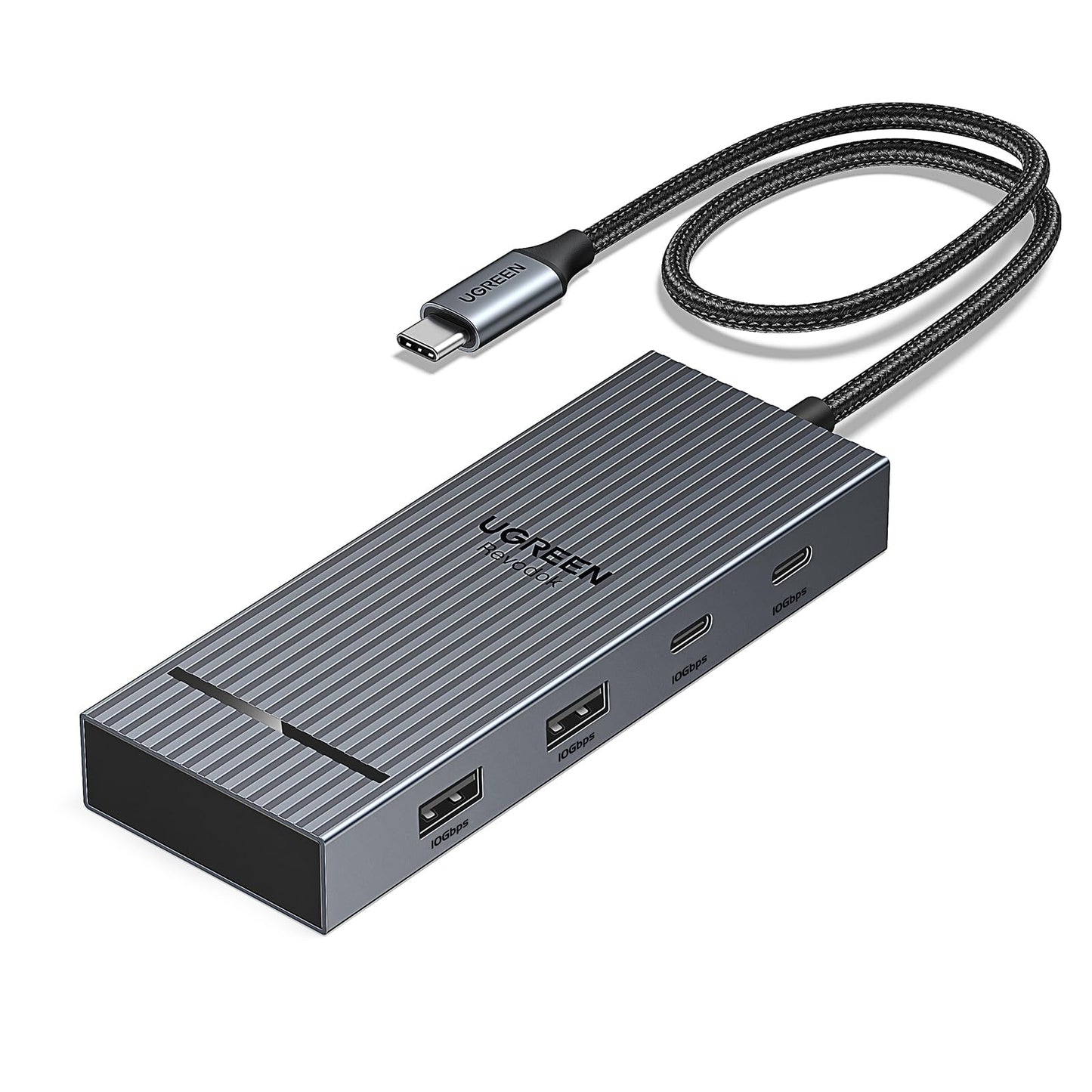 UGREEN 7 in 1 Docking Station Dual Monitor, USB C Hub Dual 4K@60Hz HDMI Display, 10Gbps USB-A/C Data Ports, 100W PD, Aluminum Revodok Pro Laptop Docking Station for HP, Thinkpad, Dell and More
