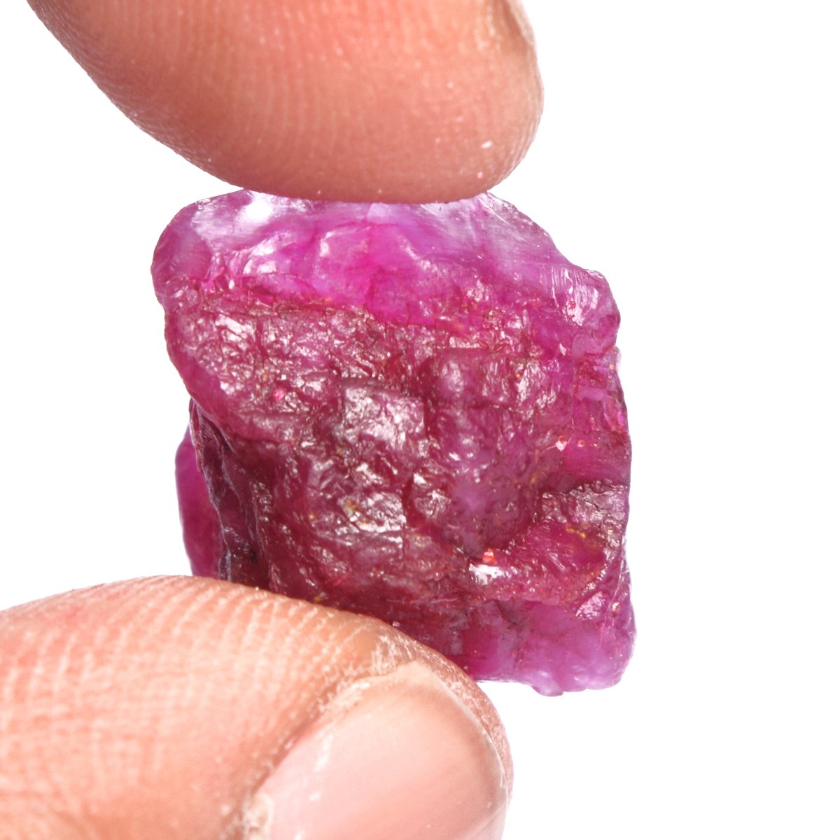 GEMHUB Gemstones Beads Natural Red Ruby 16.50 Carats. Certified Healing Energy Crystal Mineral Rock Rough Ruby Gems Women For Neckalce