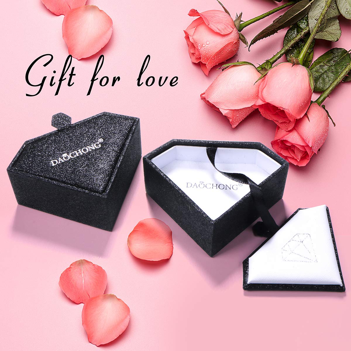 DAOCHONG S925 Sterling Silver Black Infinity Choker Short Dainty Necklace Pendant for Women Jewelry Gift