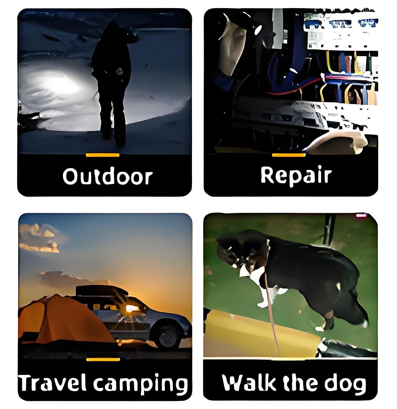 Darlur 20 Pack Mini Small LED Flashlights,USB C Rechargeable FlashLights,Camping Lantern Combo Flashlight,Ultralight Zoomable Flashlights for Home, Emergency, Camping ,Dog Walking,Bulk for Gifts