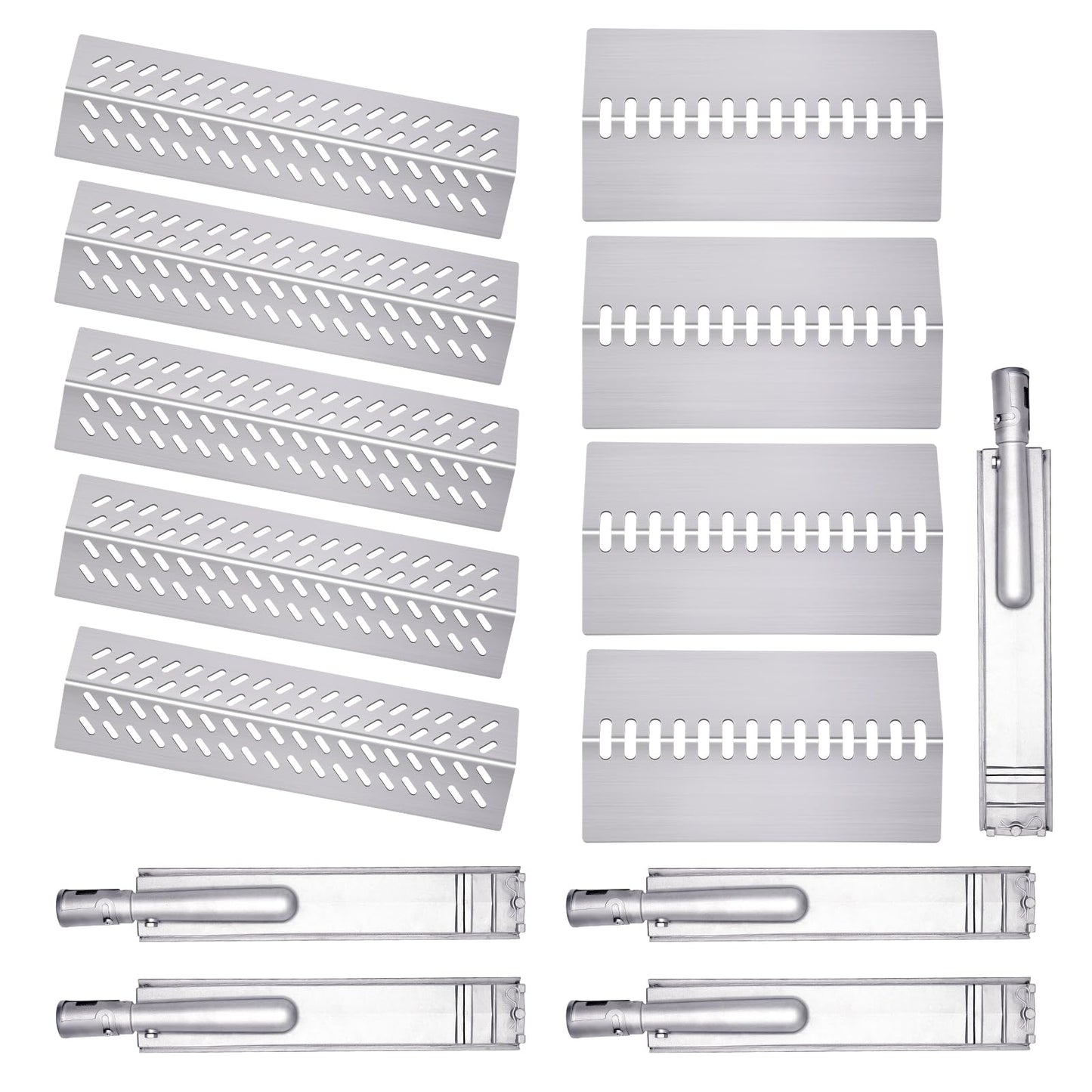 Cozilar 16516 16631 16520 Grill Burner Replacement for 5 Burners Bull Grill Replacement Parts Bull Brahma 57568 57569, Cal Flame BBQ04103000, BBQ04103010-CC, Grill Heat Plates Grill Parts Accessories