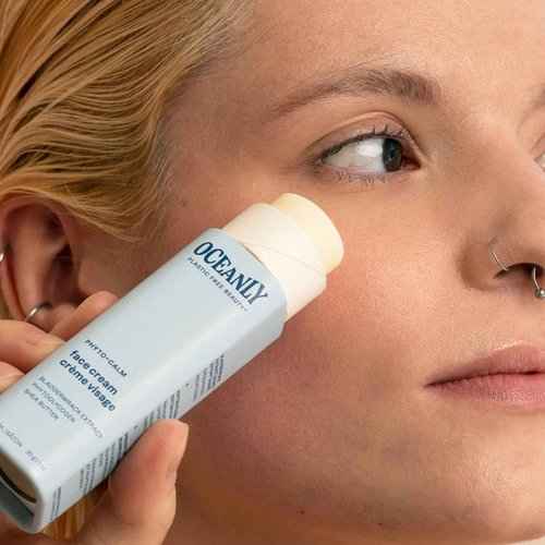 Bundle of ATTITUDE Oceanly Eye Cream Stick, EWG Verified, Plastic-free, Plant and Mineral-Based Ingredients, Vegan, PHYTO CALM, Unscented, 0.3 O + Face Cream Stick, PHYTO CALM, Unscented, 1 Oz