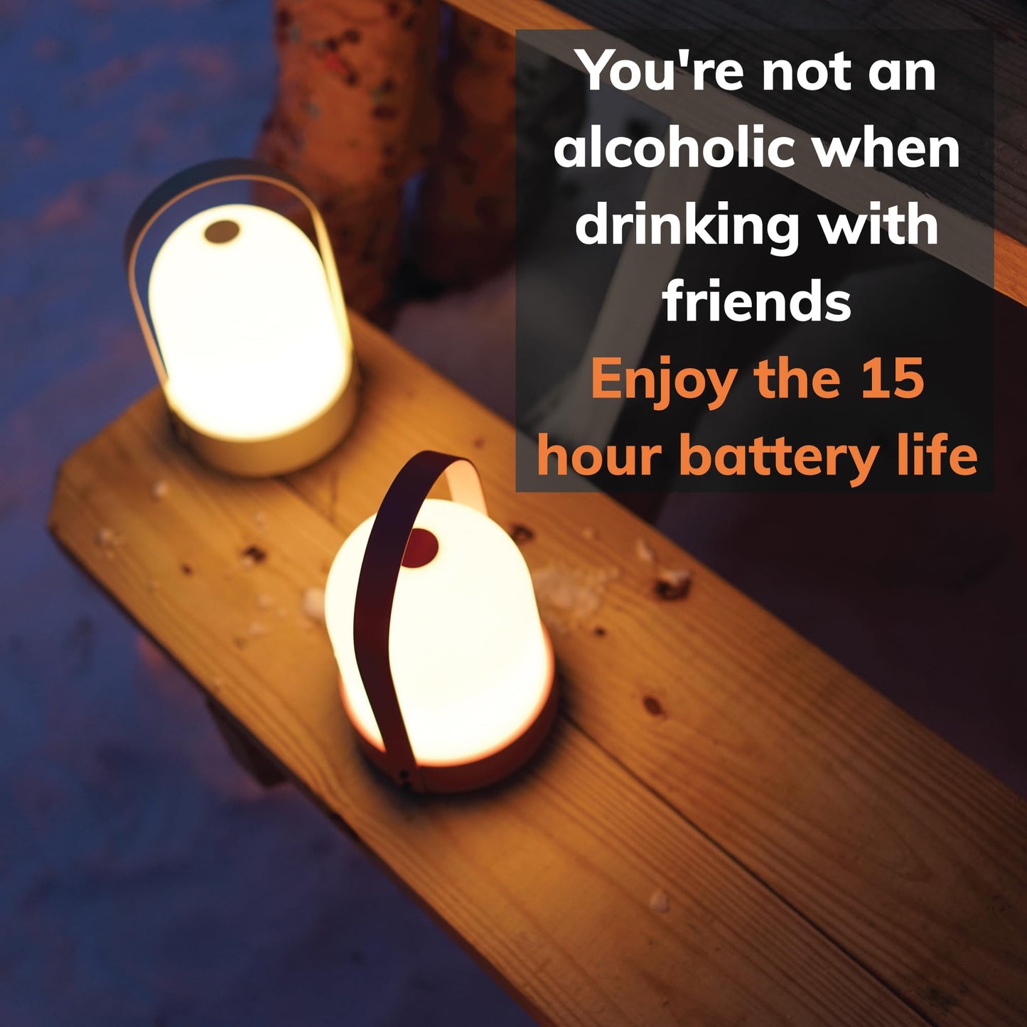 Bask KIN 3.0 Cordless Rechargeable Lantern Table Lamp | Dimmable Warm Light 2700K | Long-Lasting 15 Hour LiFePO4 Battery | Handy Portable Handle Design | Easy Touch Button