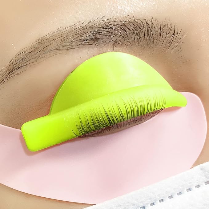 Silicone Curler Pad, PERMANIA 10Pcs/5sizes for Lash Perm Kit Reusable Soft C & D Curls Eyelash Lifting Rod Makeup Beauty Tool Lash Lift Pads (Yellow)