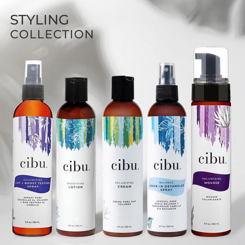 Cibu Smoothing Lotion | Styling Cream for Straightening Hair | At Home Smoothing Treatment | Anti Frizz Creme | Hair Straightener | Flyaway Smoother | 8 Ounces