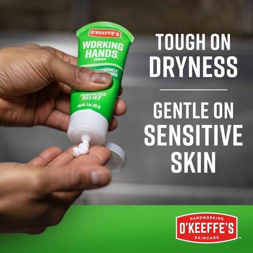 O'Keeffe's Working Hands Hand Cream for Extreme Dryness - 3 oz Tube (12 Pack) - Repairing Skincare for Cracked, Dry Hands