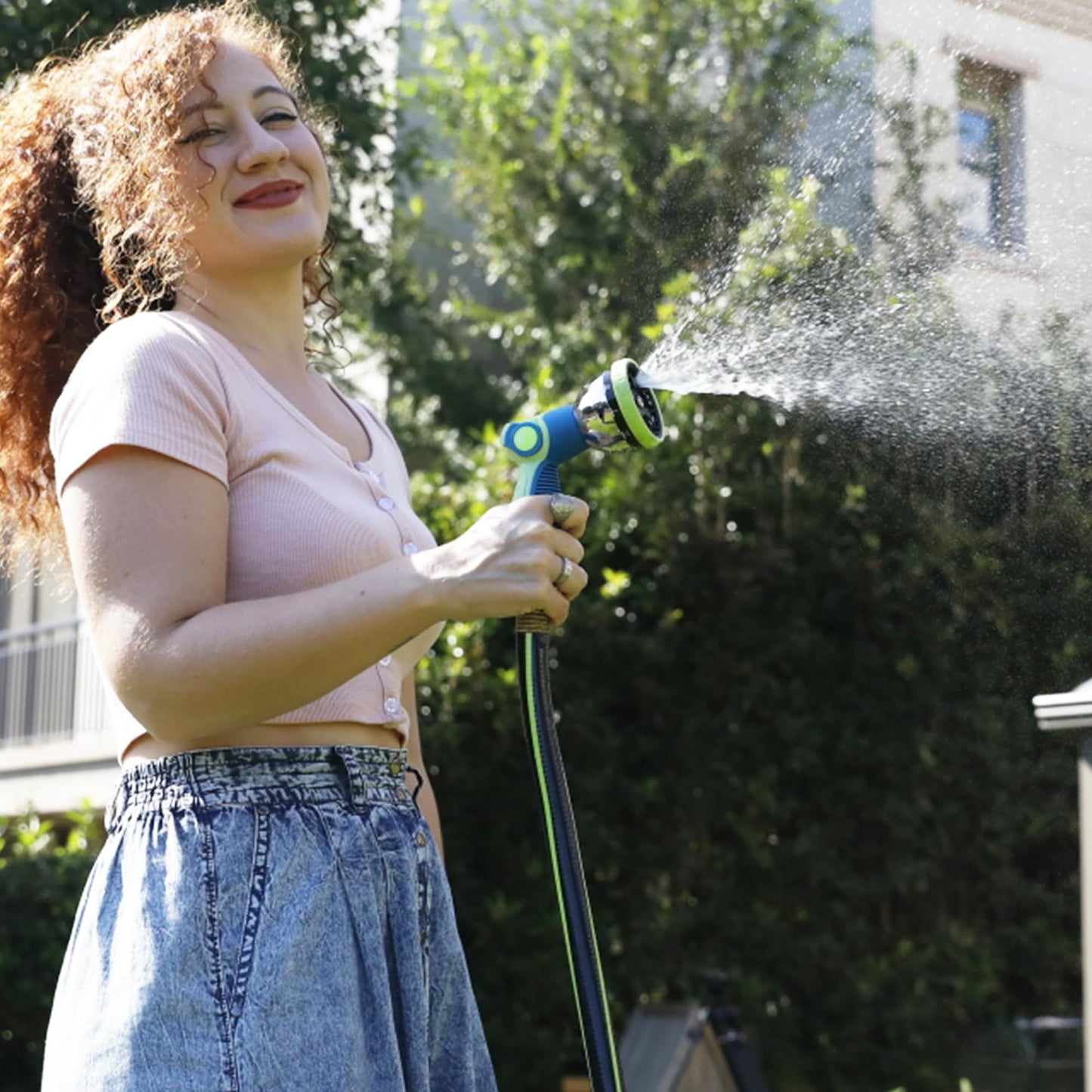 Worth Leader Short Garden Hose 3/4 in. x 4 ft. - Heavy Duty Lightweight PVC Water Hose - Flexible, No Kink, Leakproof, Male to Female Fittings - 200PSI Work & 500PSI Burst, for Lawn & Commercial Use