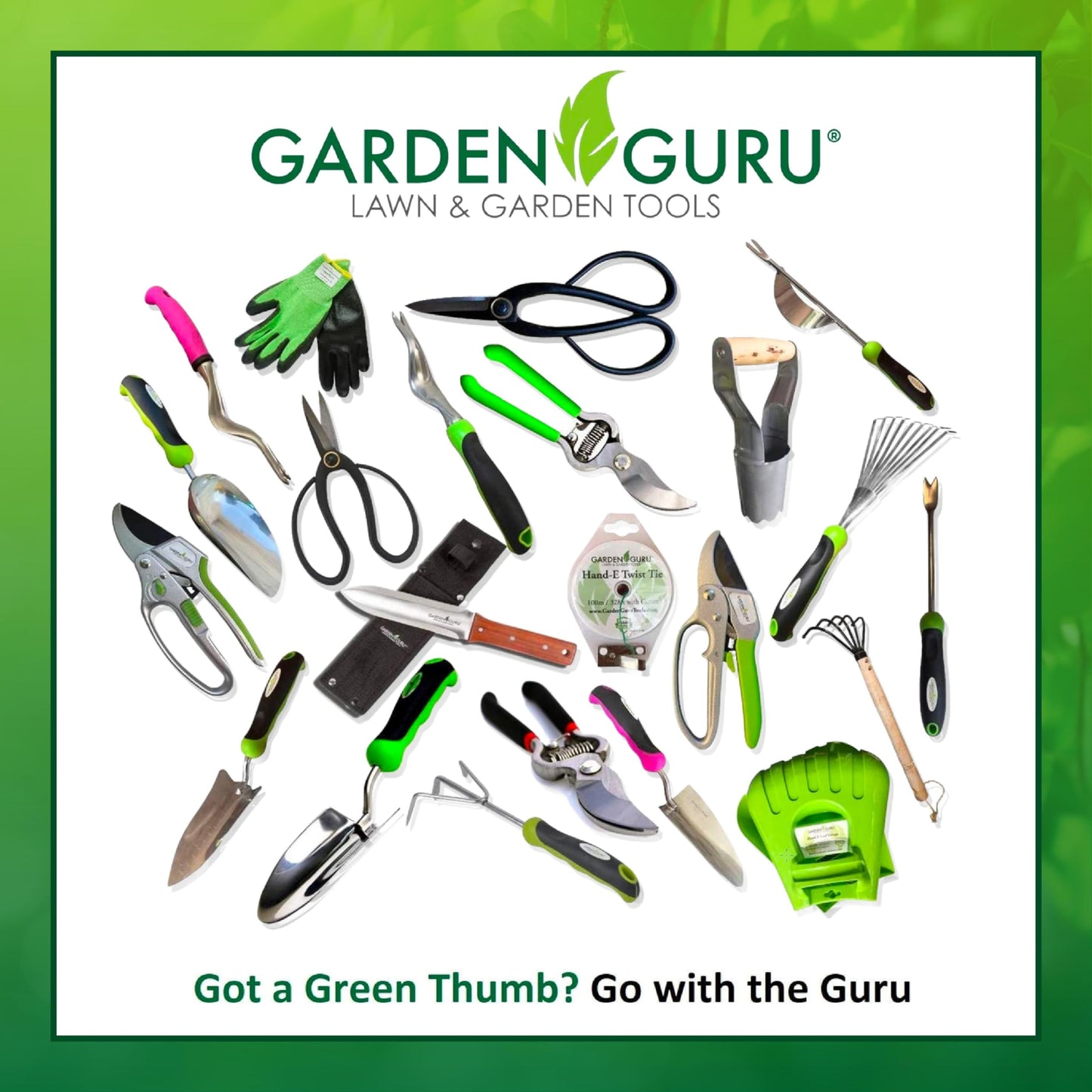 Garden Guru Root Weeder Tool with Ergonomic Handle - Stainless Steel Weed Puller for Planting, Weeding, Flower and Vegetable Care in Lawn Garden Yard | Rust Resistant