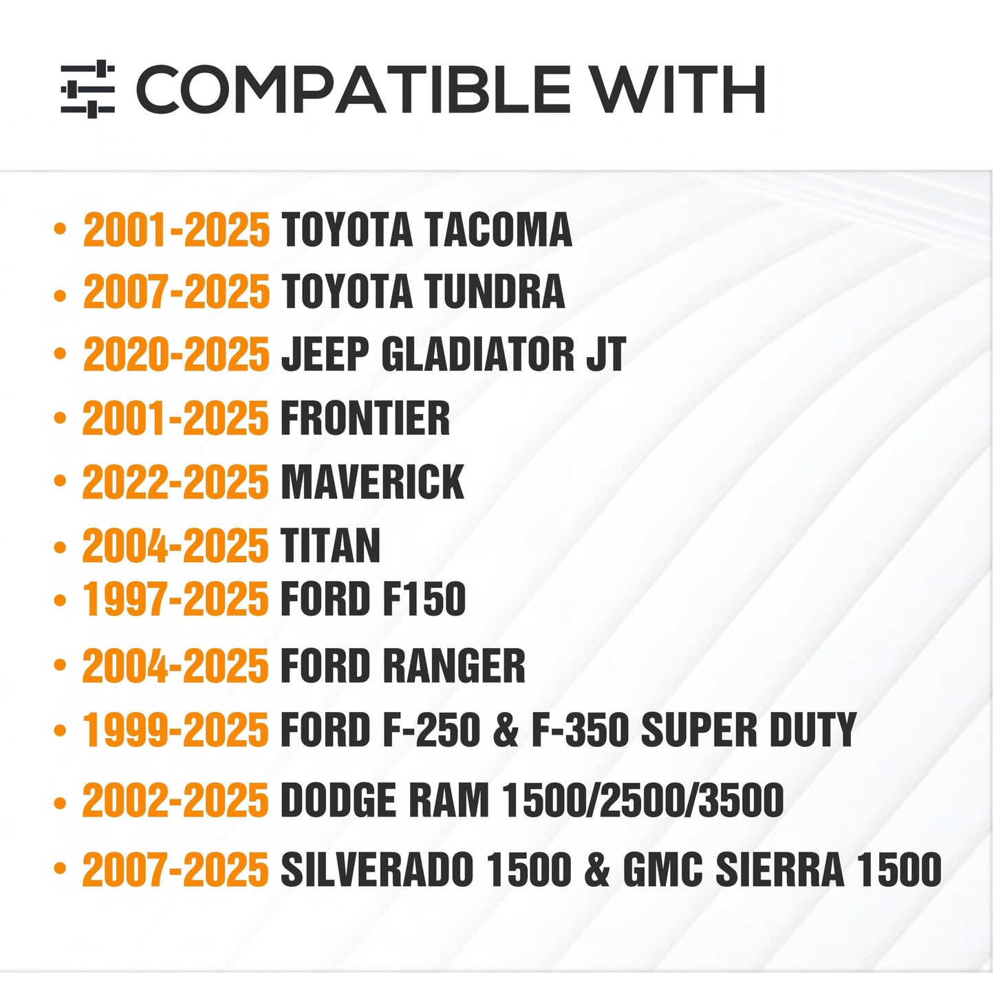 YZONA Truck Cargo Rack Adjustable 16.8-25" High Bed Racks Cargo Carrier Compatible with Toyota Tacoma/Tundra/Titan/Frontier/Gladiator JT/Ford F-Series/Silverado/Sierra/Dodge Ram