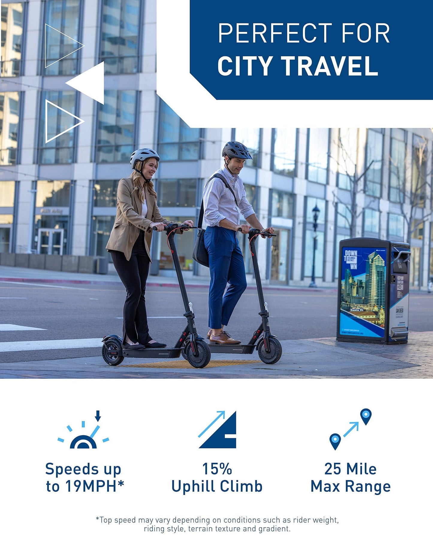 Hiboy Electric Scooter for Adults, 19 MPH, 25 Miles Range, 500W Motor (750W Peak), Foldable E Scooter with Phone Holder, Dual Speed & Dual Brake System, Lightweight Commuter Scooter for Adults