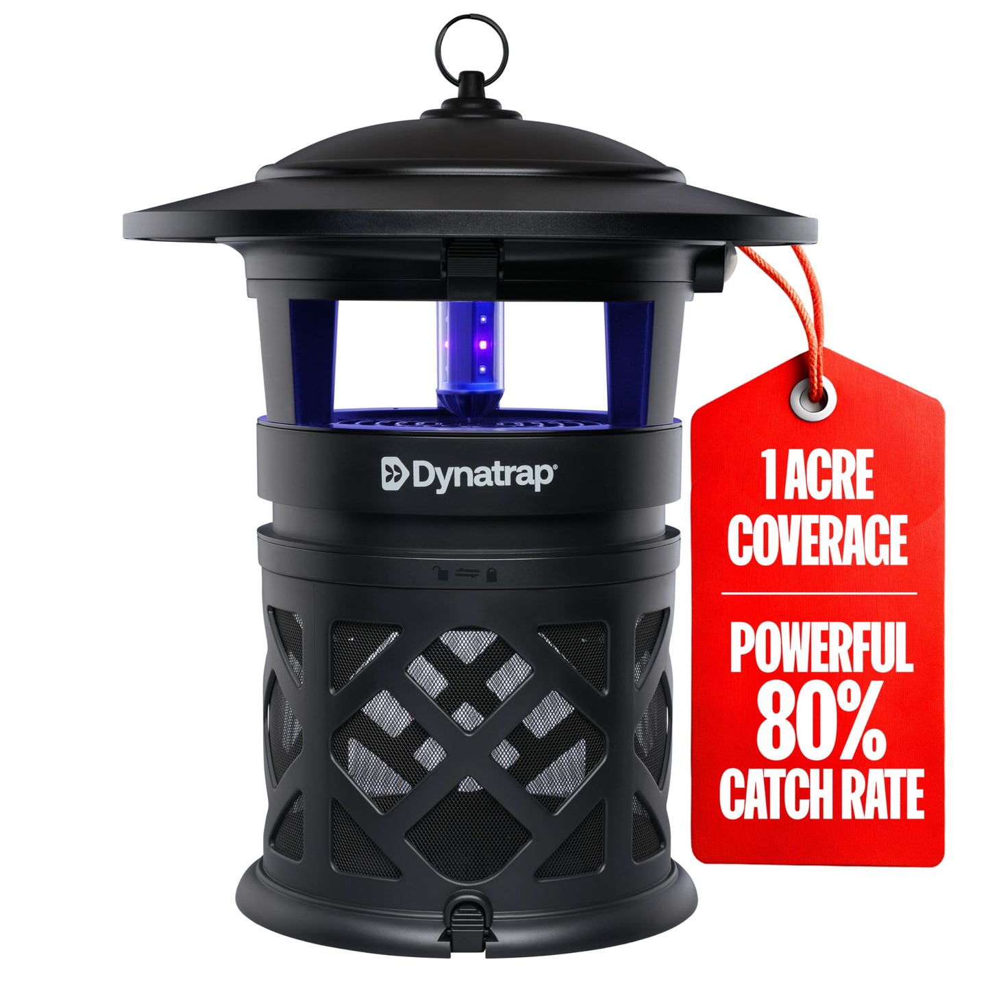 Dynatrap DT2030SR Fly Traps Outdoor - Mosquito & Flying Insect Killer for 1 Acre â Kills Mosquitoes, Flies, Gnats, Wasps - Bug Zapper Alternative - Black