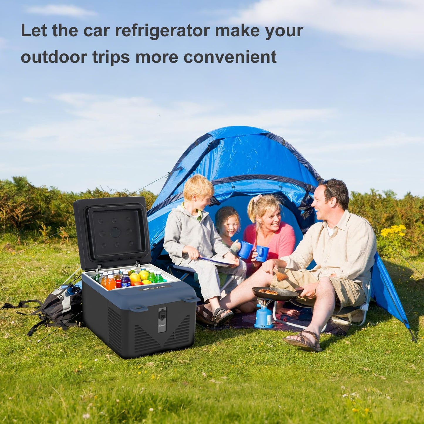 zcamp KI9 12 Volt Refrigerator,Mini Portable Freezer,10 Quart Car Cooler,12V Car Fridge APP Control,12/24V DC 100-240V AC for Camping, Travel, Truck, RV, Boat -4℉~68℉