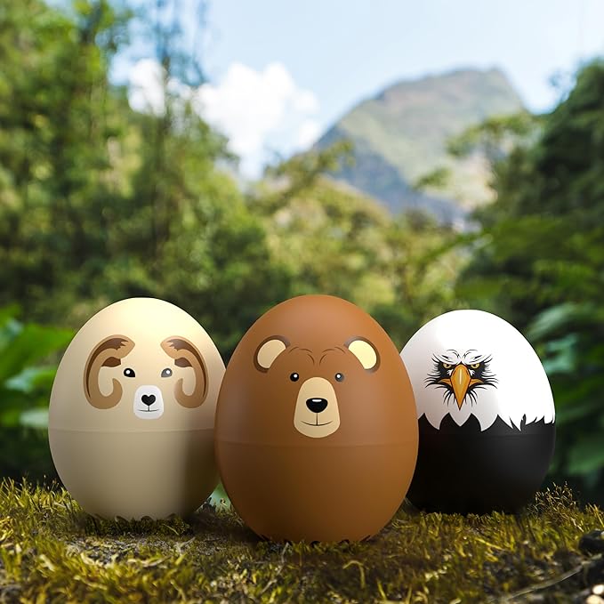 Eagle BeepEgg β Egg Timer for Boiling Eggs β Musical Egg Cooker for Soft, Medium, Hard Boiled Eggs β Food Safe β Singing Floating Egg Timer β Egg Cooker for 3 Levels of Doneness - Brainstream