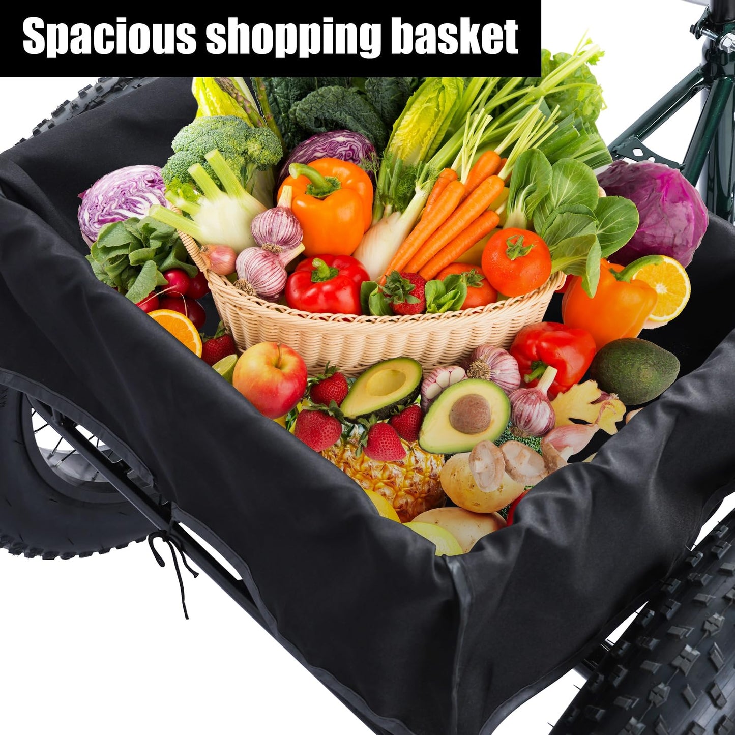 yifaeux 2024 New Tricycle for Adults, 20" x 4.0 Fat Snow Tires Trike, Drift Trike for Adult, 7 Speed Tricycle with Double Disc Brake, 3 Wheel Bicycle with Large Basket Outdoor Beach Sonw L