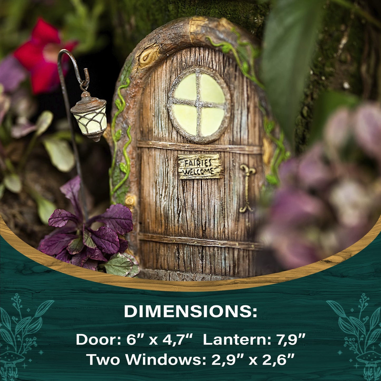 Fairy Doors for Trees, Fairy Door, Fairy Garden, Fairy Garden Accessories Outdoor kit, Fairy Doors for Trees Outdoor, Gnome House