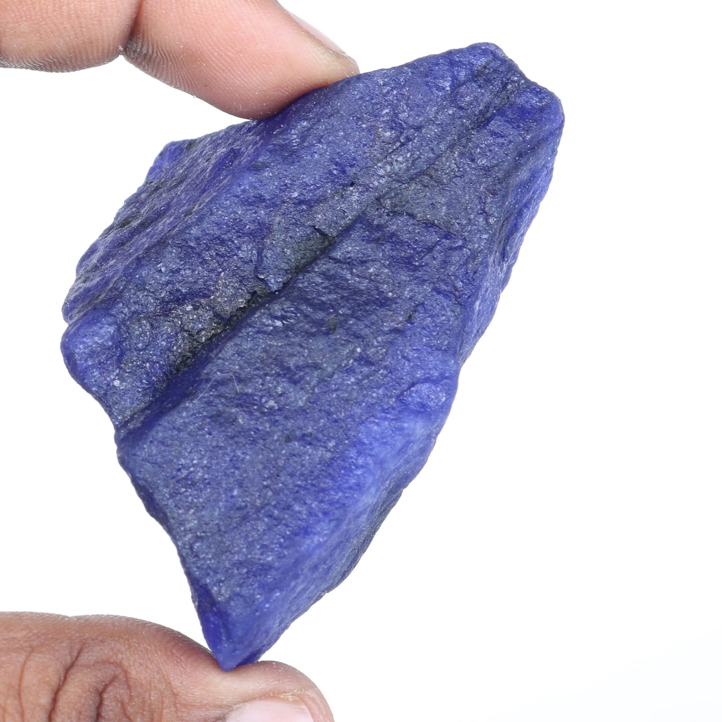 REAL-GEMS 65 Ct Natural Raw Blue Sapphire Loose Beads Healing Crystal Stones for Jewelry Making Gemstone Beads for Necklace DIY Craft
