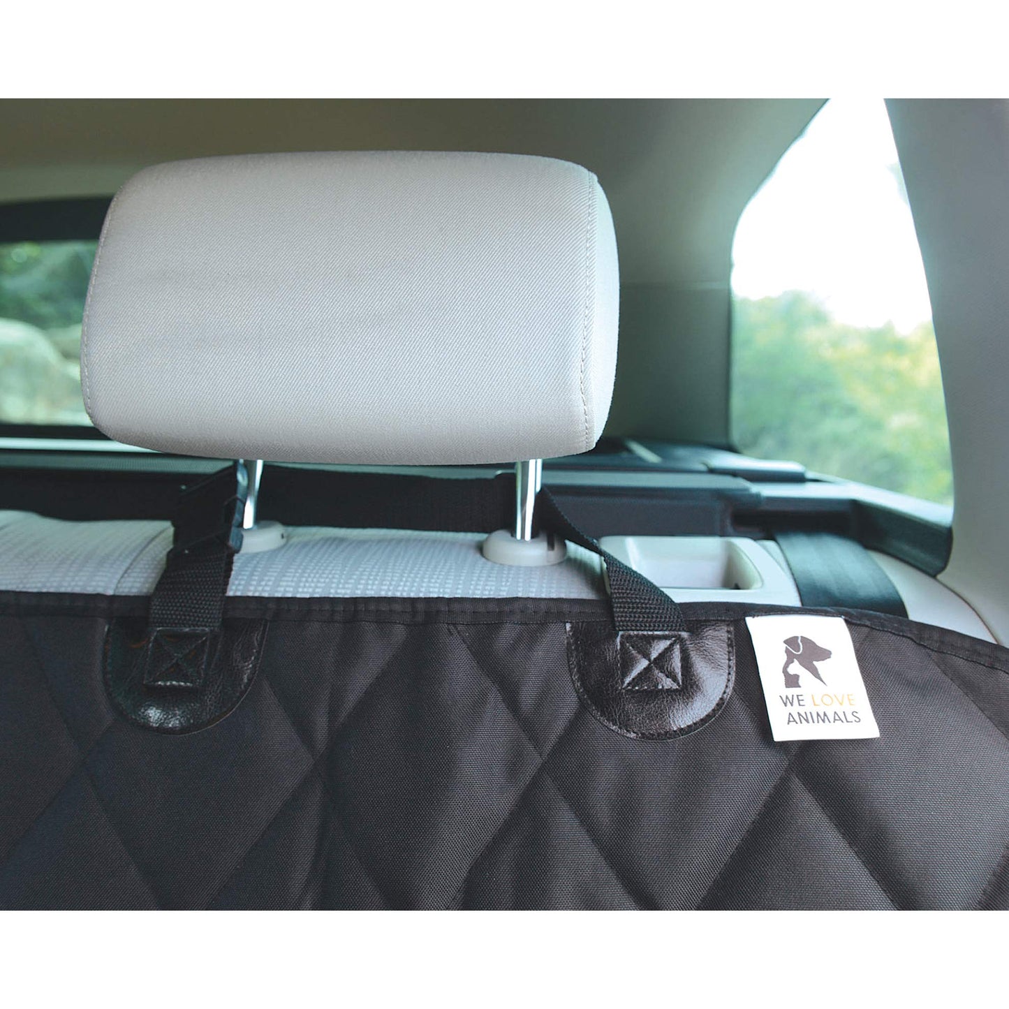 SUV cargo liner for dogs, Dog Car Seat Cover For Back Seat, Nonslip trunk mat, Waterproof Car Seat Protector for Dogs, Durable cargo cover with Bumper Flap, Dog Accessories, Easy to Install & Clean