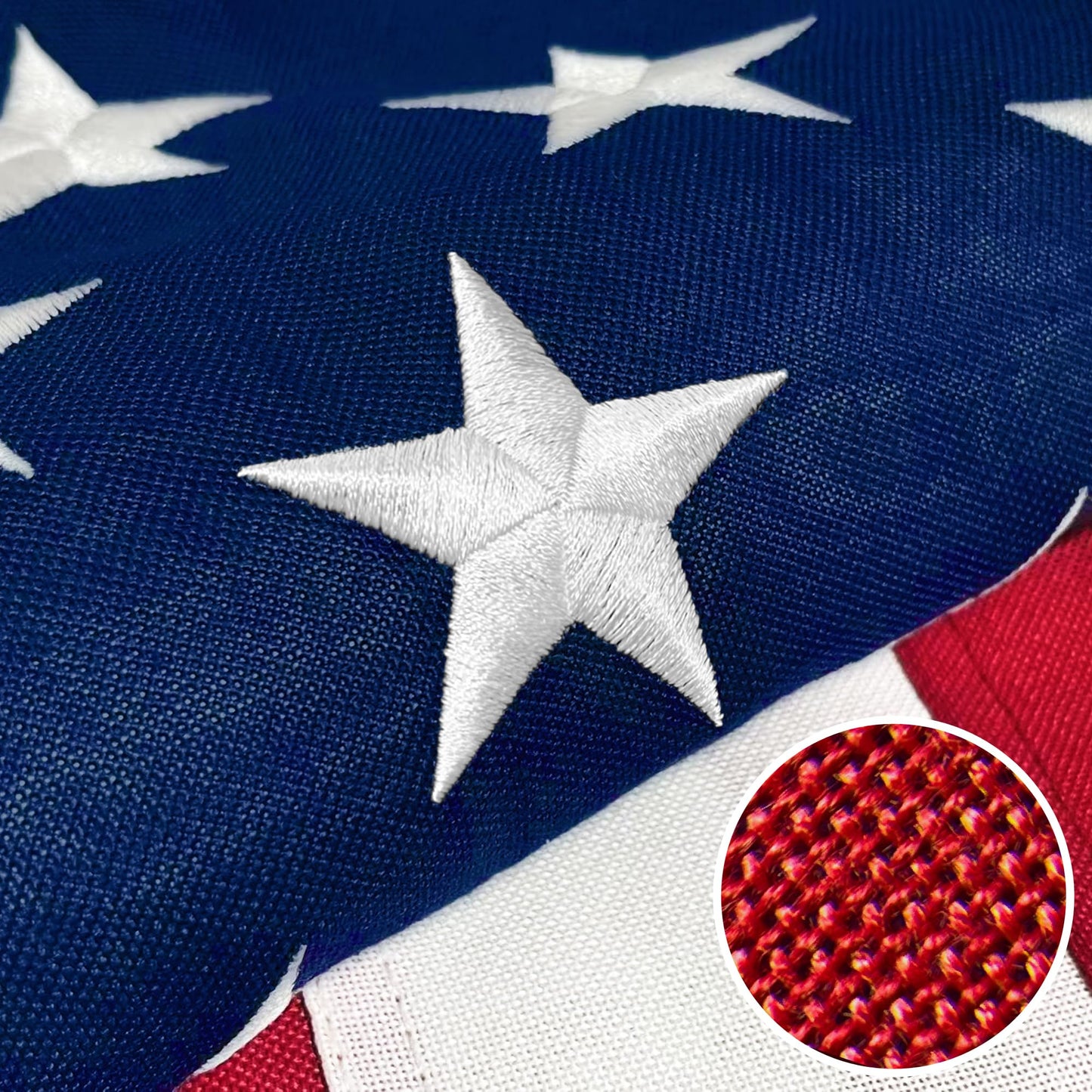 Premium American Flag 2x3 Ft TearProof Series for Outside, Heavy Duty Outdoorï¼Longest Lasting, Super Tough Fade Resistant Spun Polyester, High Wind US Outdoor Flags Embroidered Stars, Sewn Stripes, Brass Grommets