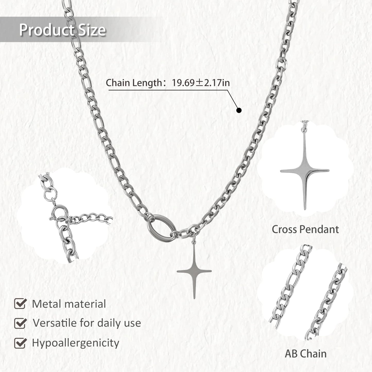Buyongwant Star Necklace for Women Irregular Y2k Pendant Fashion Hip Hop Versatile Jewelry
