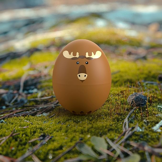 Moose BeepEgg β Egg Timer for Boiling Eggs β Musical Egg Cooker for Soft, Medium, Hard Boiled Eggs β Food Safe β Singing Floating Egg Timer β Egg Cooker for 3 Levels of Doneness - Brainstream