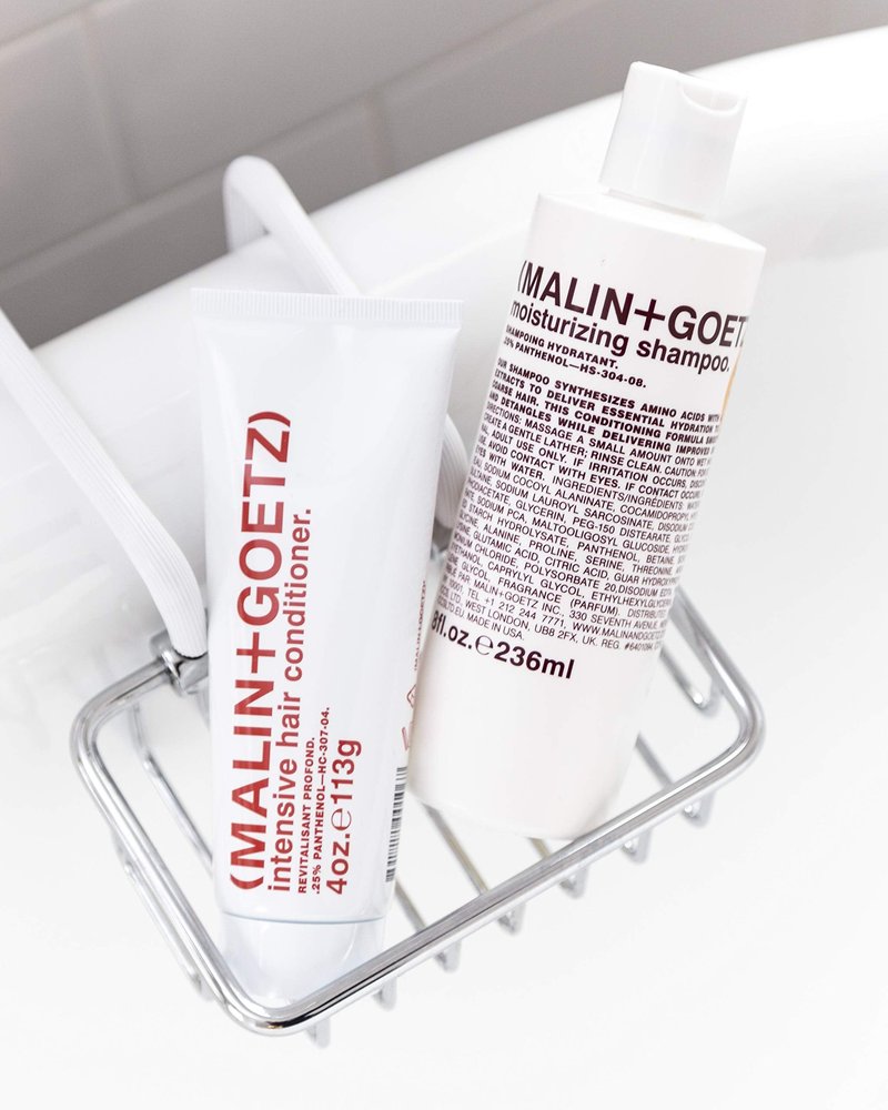 MALIN+GOETZ Moisturizing Shampoo | Hydrating Neroli and Basil Formula | Daily Cleanser with Amino Acids | For All Hair Types | Vegan, Sulfate-Free & Unisex