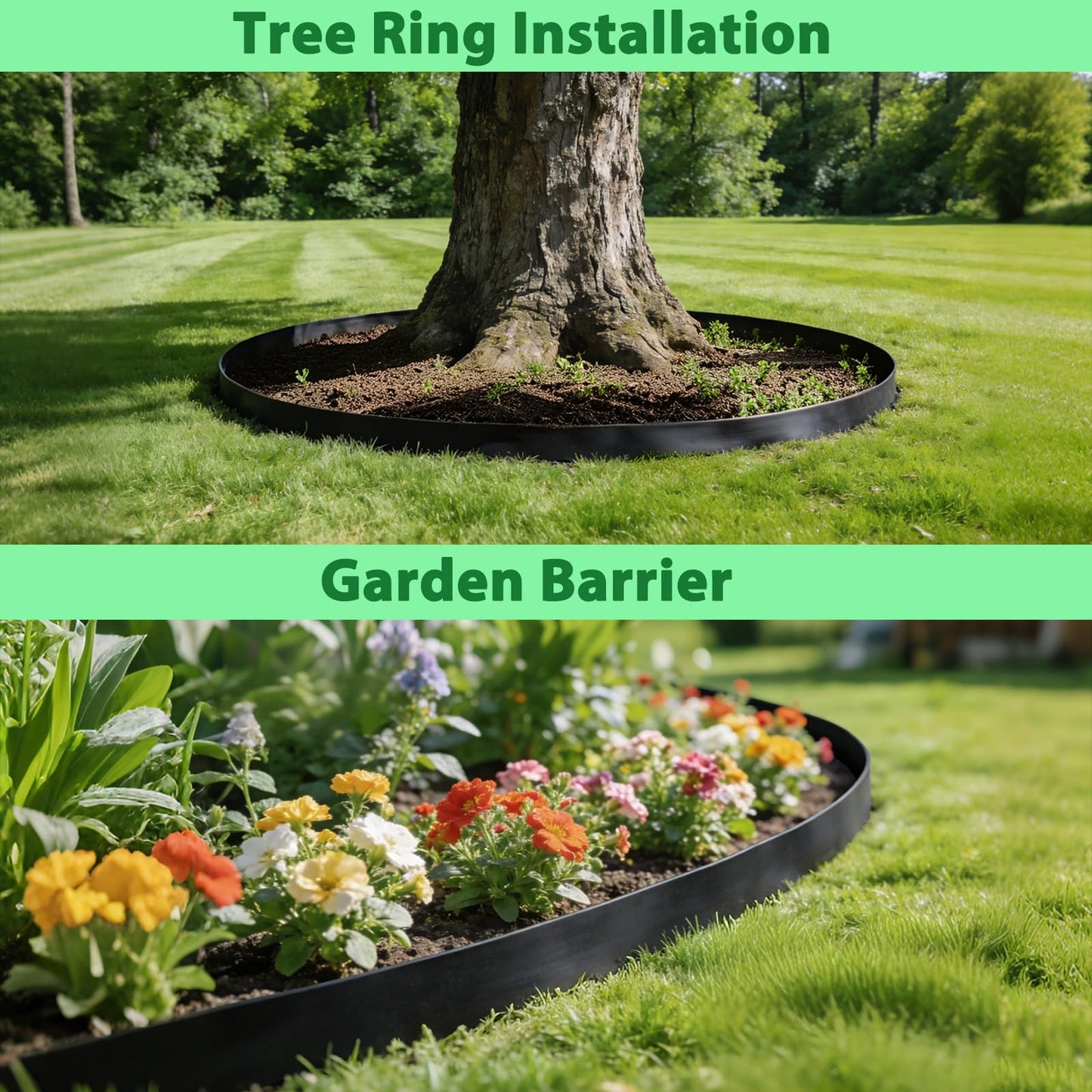 West Bay 20ft x 24in x 60mil Tree Root Barrier, Heavy-Duty Bamboo Root Barrier Weed Blocker for Landscape Tree Ring Edging Garden Borders Driveway and Sidewalk Protection Roads