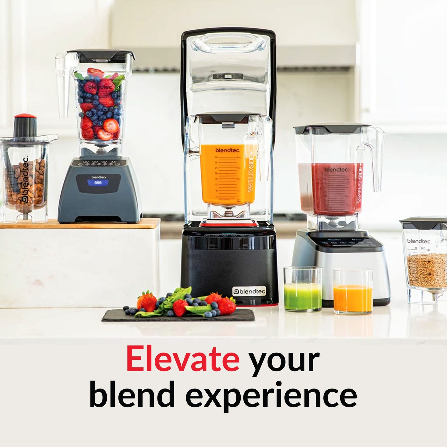 Blendtec Classic 575 Blender - WildSide+ Jar and Spoonula Spatula BUNDLE - Professional-Grade Power - Self-Cleaning - 4 Pre-programmed Cycles - 5-Speeds - Black