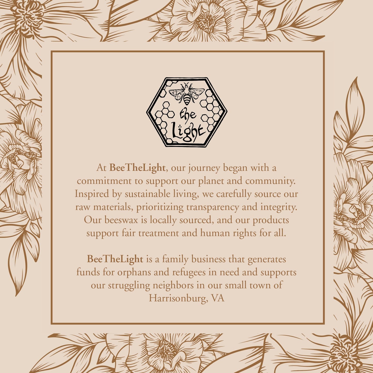 BeeTheLight Beeswax Jar Candle - 100% Pure USA Bees Wax in Glass Container - Vanilla Honey Scent