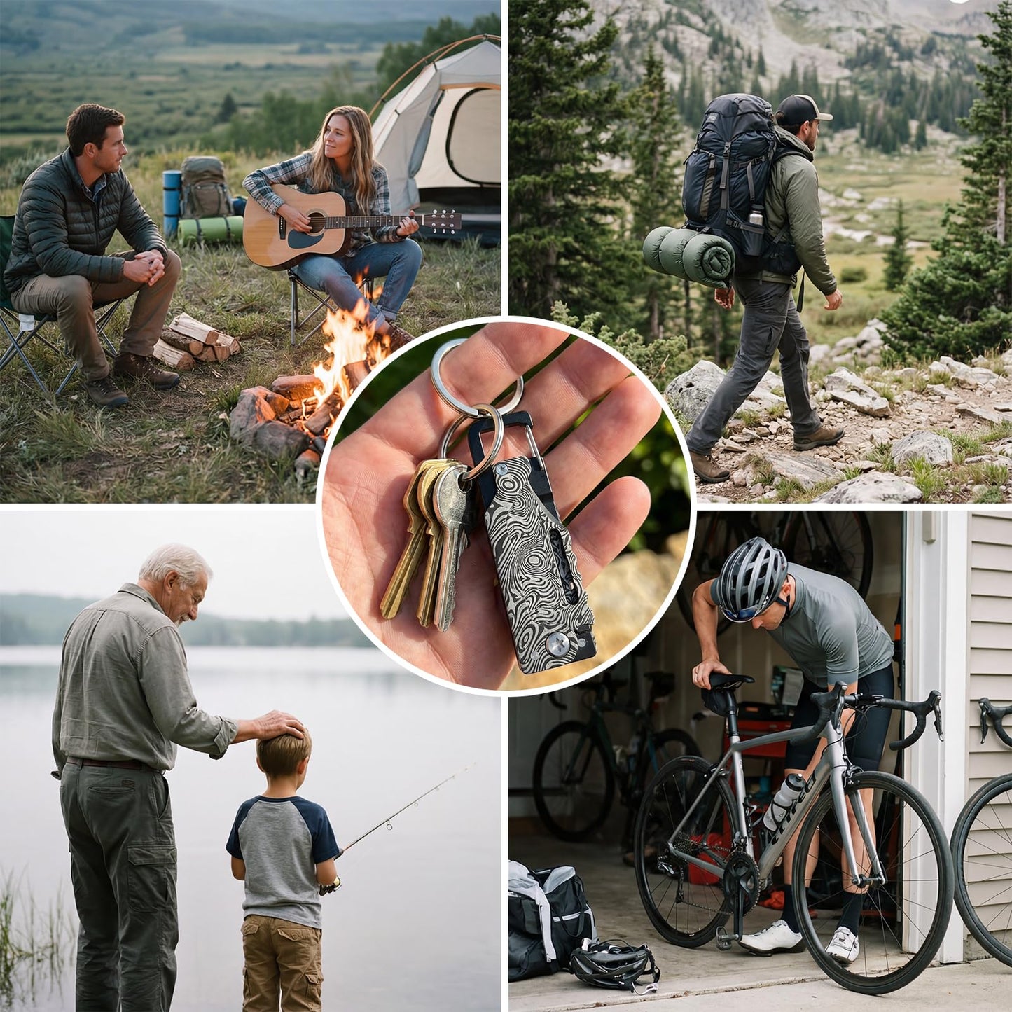 9-in-1 EDC Mini Multitool Knife, Folding Utility Knife, Screw Wrenches, Bottle Opener, Screwdriver, Small Pocket Knife For Outdoor, Camping, Hiking, Gifts For Men Women