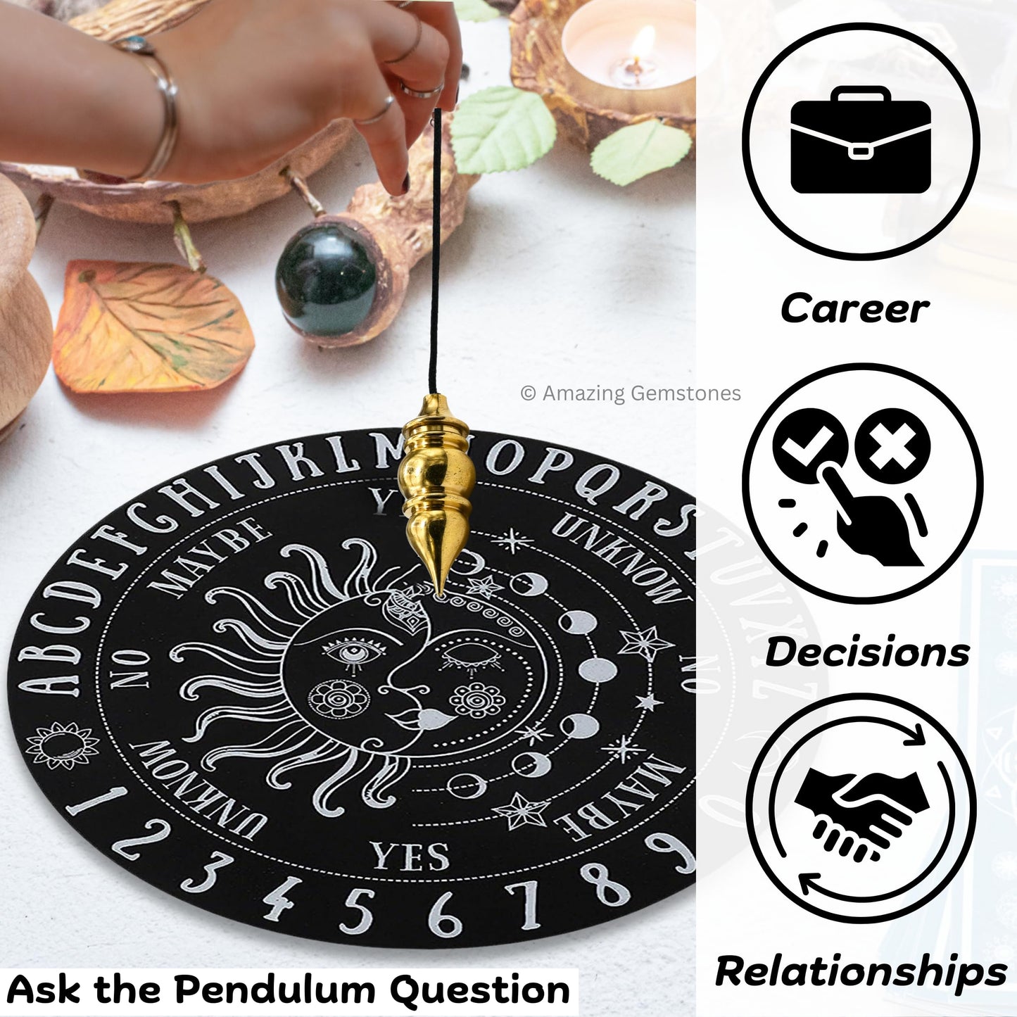Amazing Gemstone Healing Metal Pendulums for Divination, Gold Tear Drop Pot Steel Copper Pendulum High Energy Pendulo de Bronce Pendulos de Mesa MP89