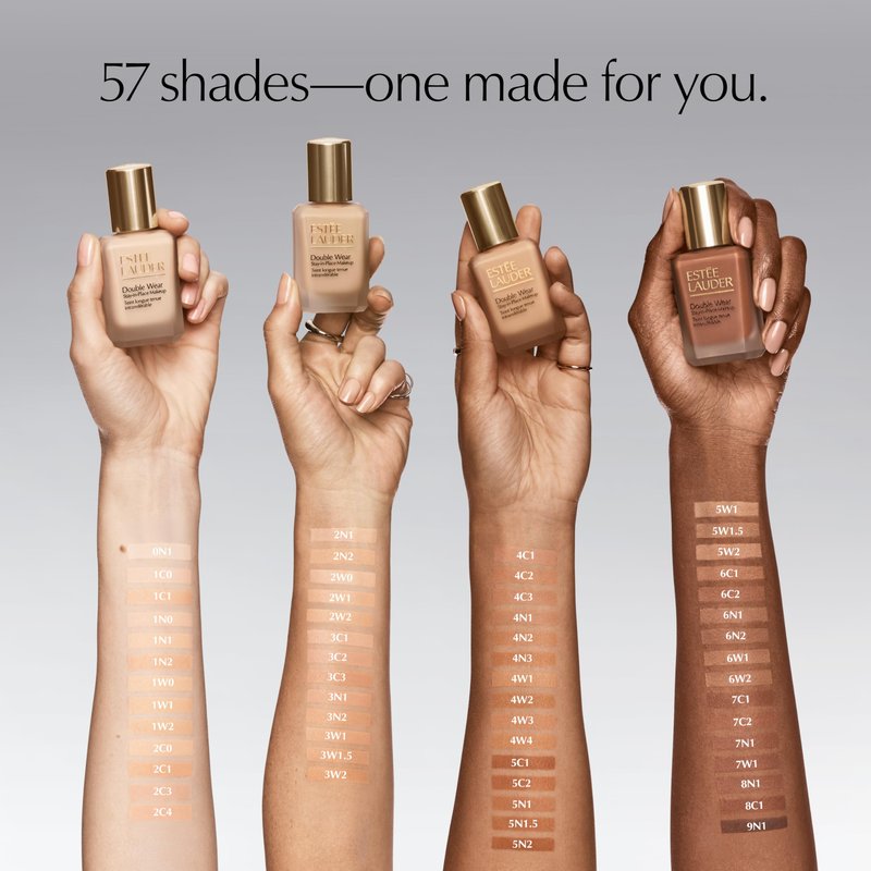 Estée Lauder Double Wear Stay-in-Place Foundation Makeup | 36-Hour Long-Wear Matte Foundation, 1 Fl Oz, 6W1 Sandalwood