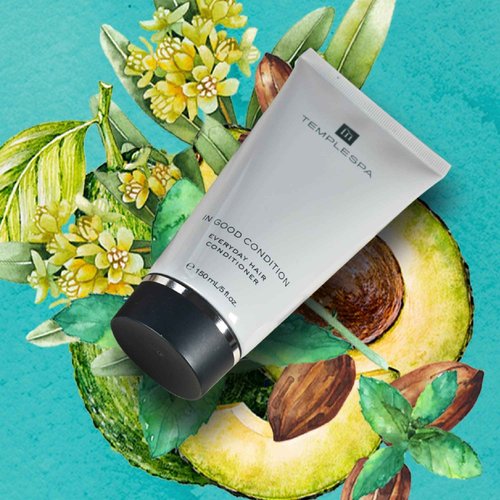 TEMPLESPA | TOP TO TOE SPA | Luxury Shower Gel, Shampoo, Conditioner and Calming Skin Balm Moisturiser, Natural Ingredients, Vegan 4 x 5 fl.oz.