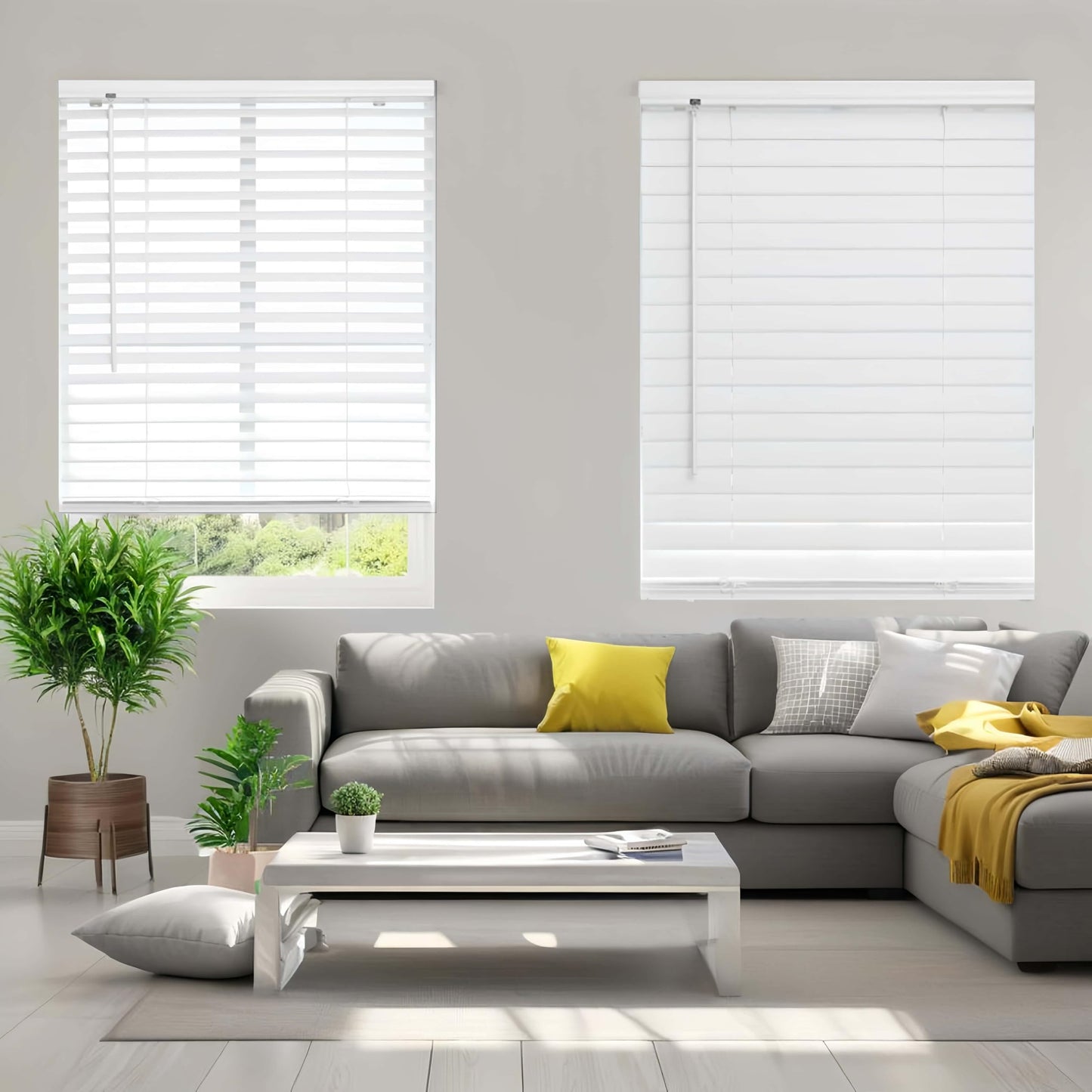 Blinds,Cordless Blinds,Venetian Blind,Mini Blinds,2 inch Blinds Aluminum Blinds,Vinyl Blinds,Window Blinds,Door Blinds,Horizontal Window Blinds,Blinds for Windows.White.44 W x 34" H