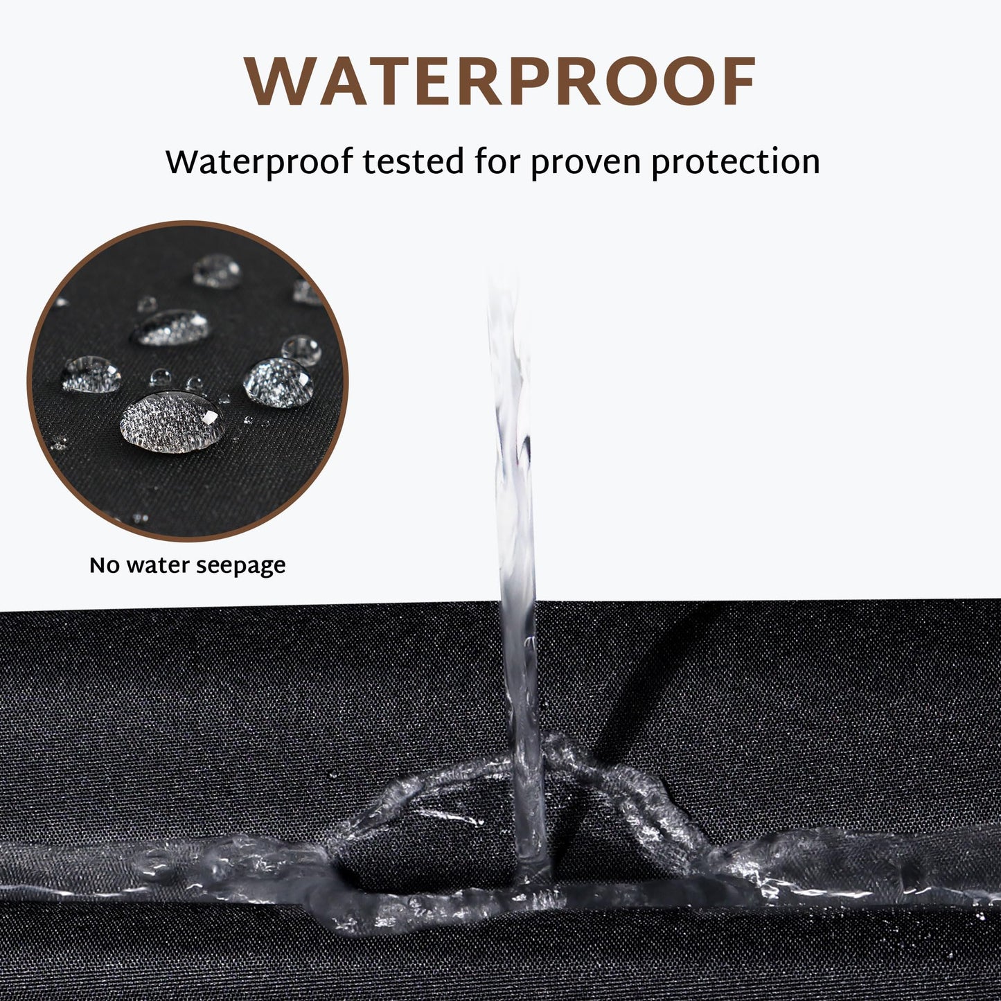 iBirdie Outdoor Waterproof Hot Tub Swim SPA Cover 170 x 97 inch fit 8 x 14 ft, 168 x 96, 164 x 92, 166 x 90, 600D Heavy Duty Weatherproof Rectangle Protectors Protective Rectangular Cover Cap