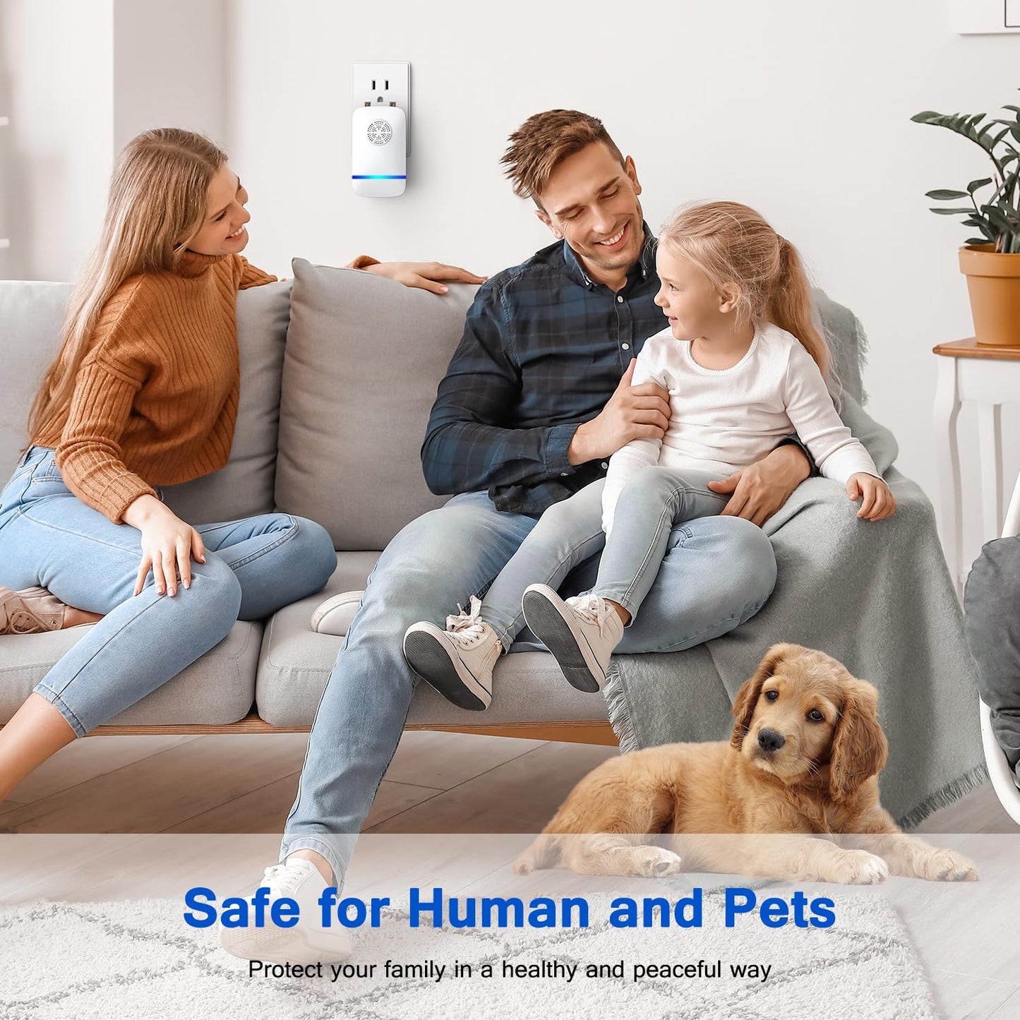 FTOTL 2026 Upgrade Ultrasonic Pest Repeller 6 Pack, Plug-in Indoor Pest Control for Mice, Roaches, Spiders & Other Common Household Pests, Safe for Children & Pets