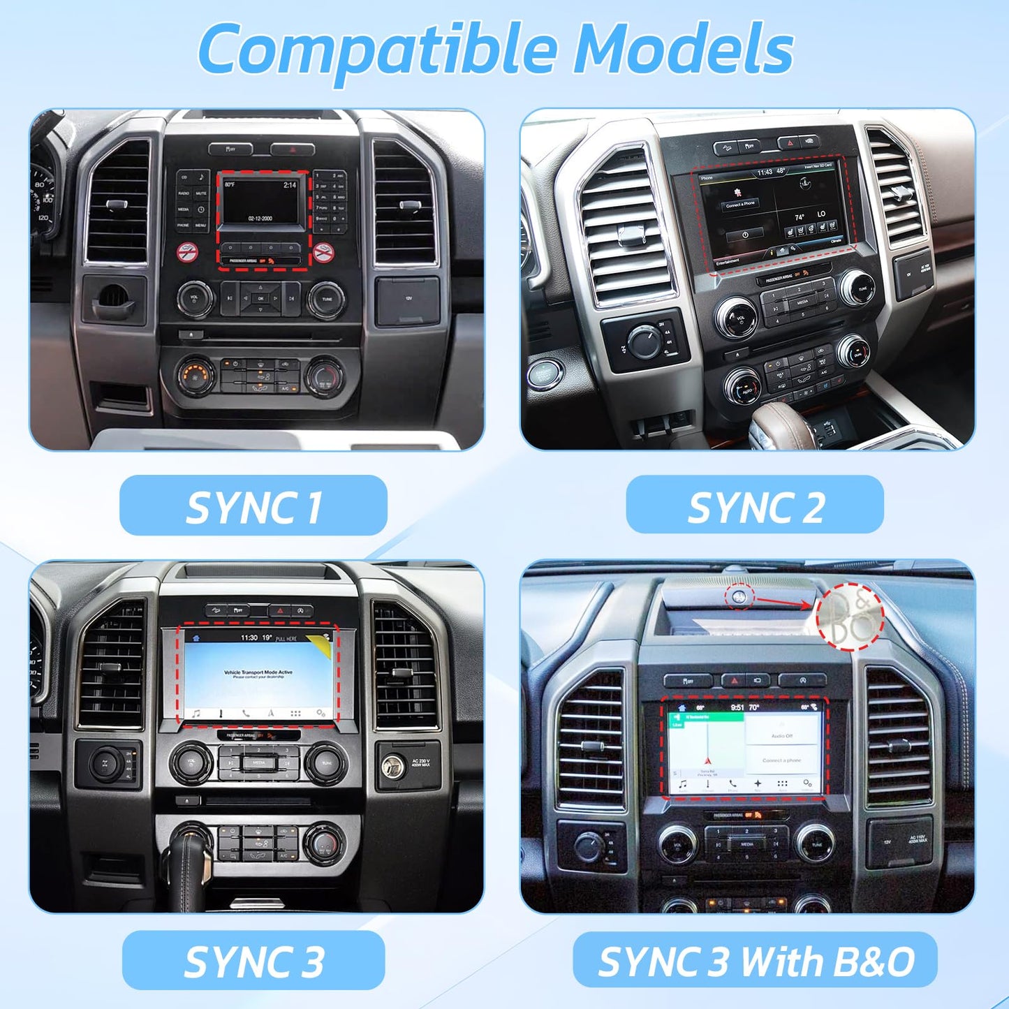 12.1 Inch Android 13 Car Radio for Ford F150 2015-2022 F250 F350 F450 2017-2022,Snapdragon 665 Car Stereo Upgrade,Tesla Style Touch Screen Head Unit Carplay,Android Auto,WiFi,4G,AM FM,Fast Boot