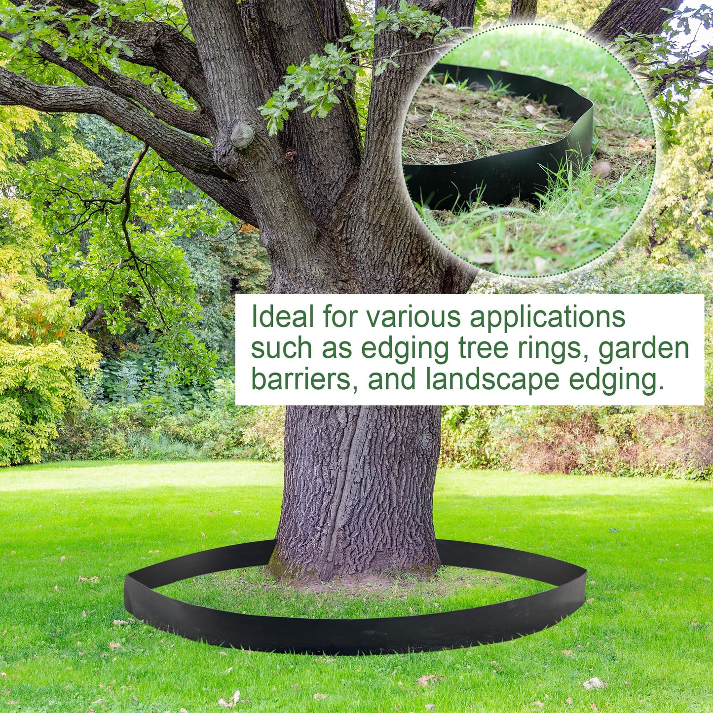 Joewuzun Tree Root Barrier 24in x 15ft x 60mil Root Barrier Grass Weed Barrier Bamboo Barrier Garden Edging for Landscape Edging Blocks