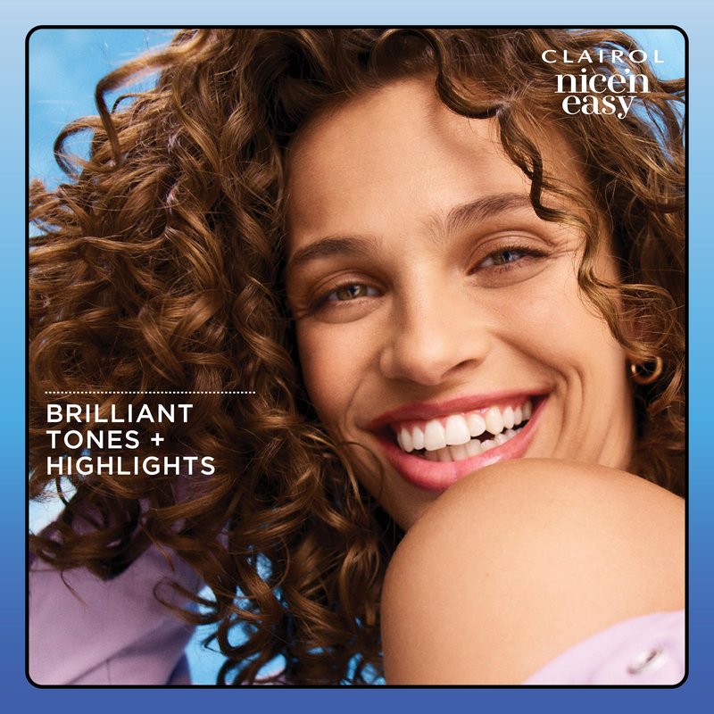 Clairol Nice'n Easy Permanent Hair Dye, 4 Dark Brown | 100% Gray Coverage | Long‑Lasting, Natural‑Looking Color & Shine | Pack of 3